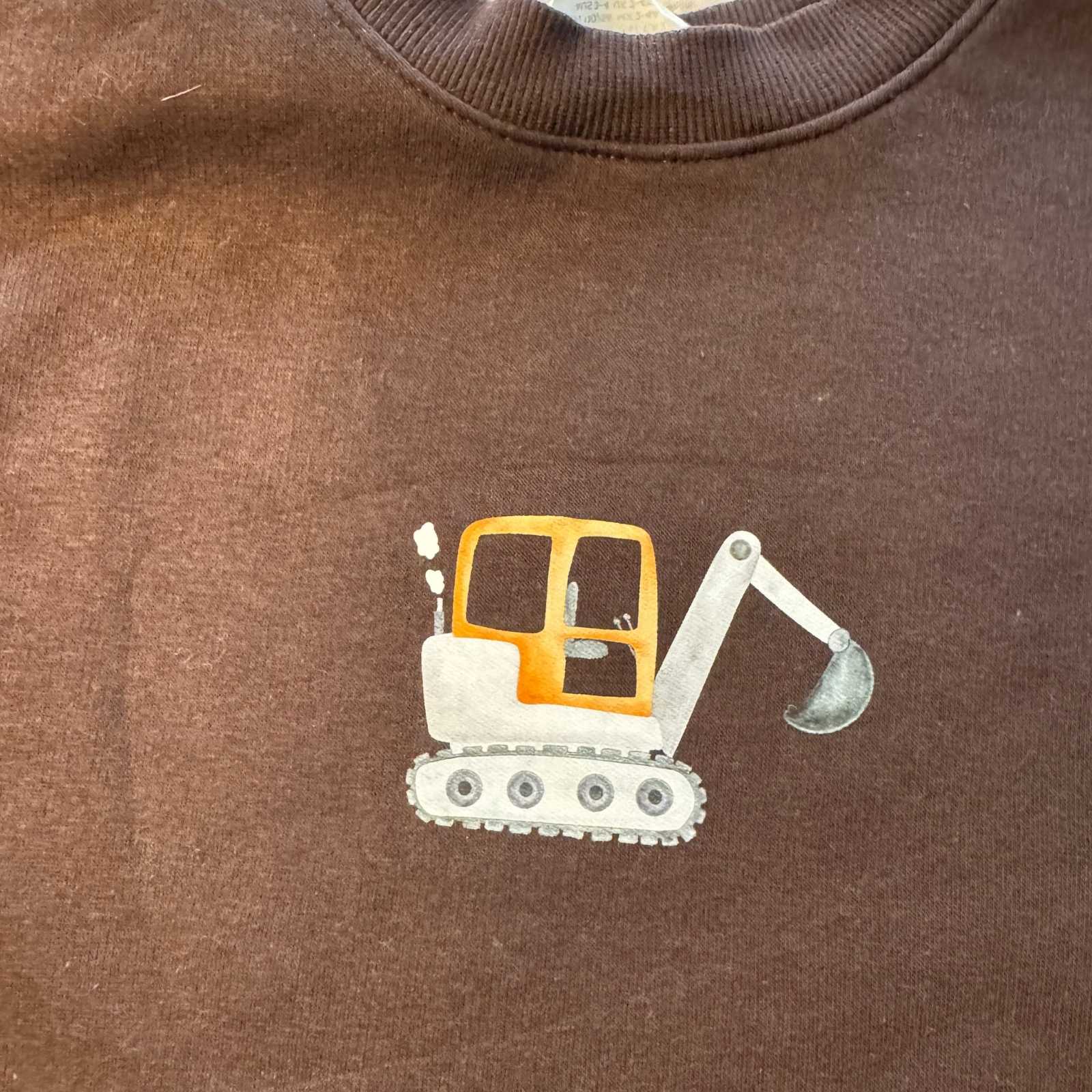 Bügelbild Bagger
