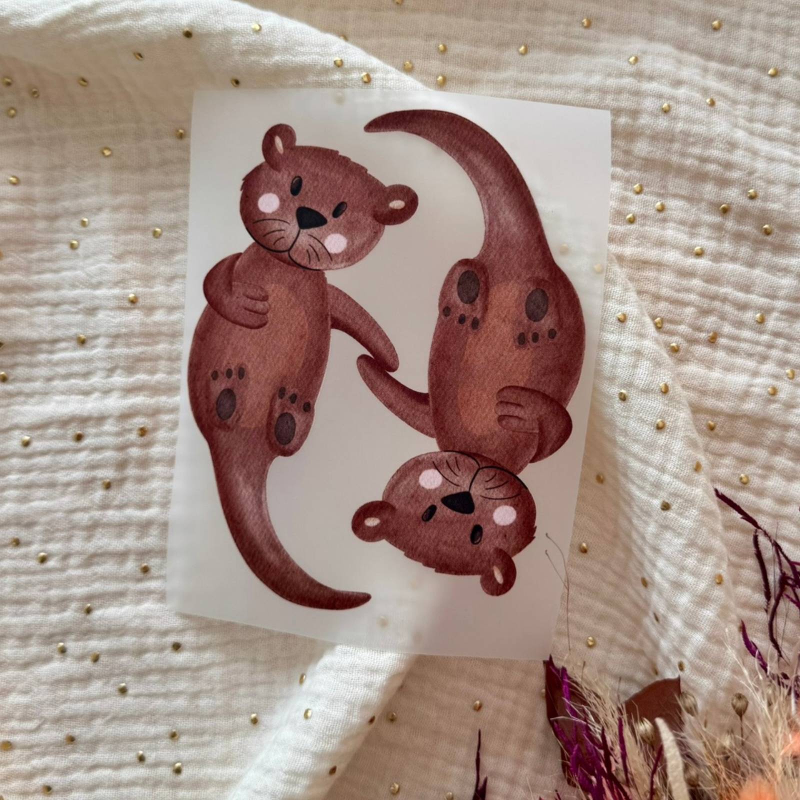 Bügelbild Otter