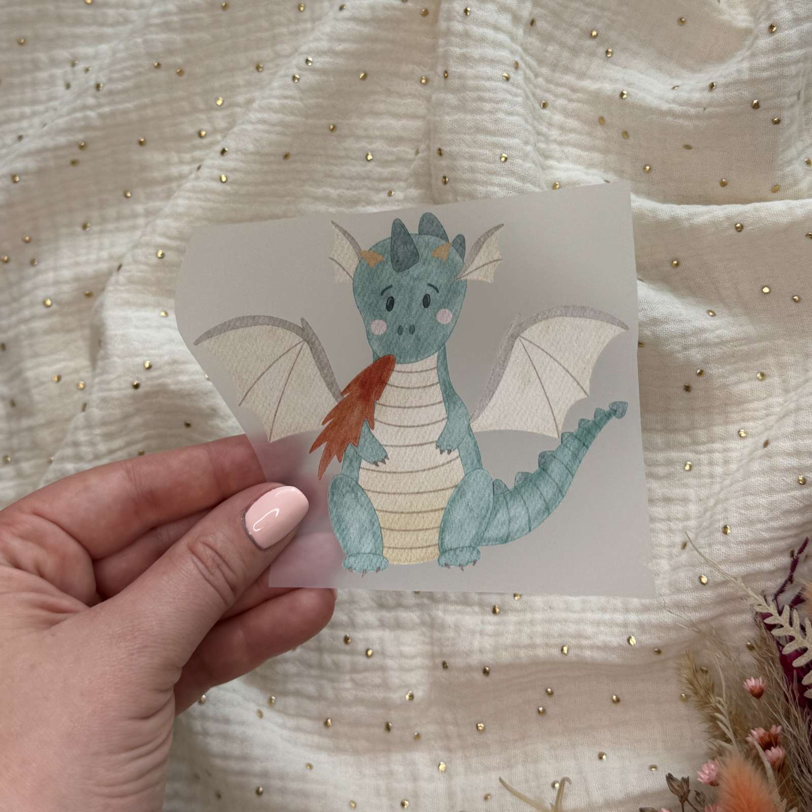 Bügelbild Drache
