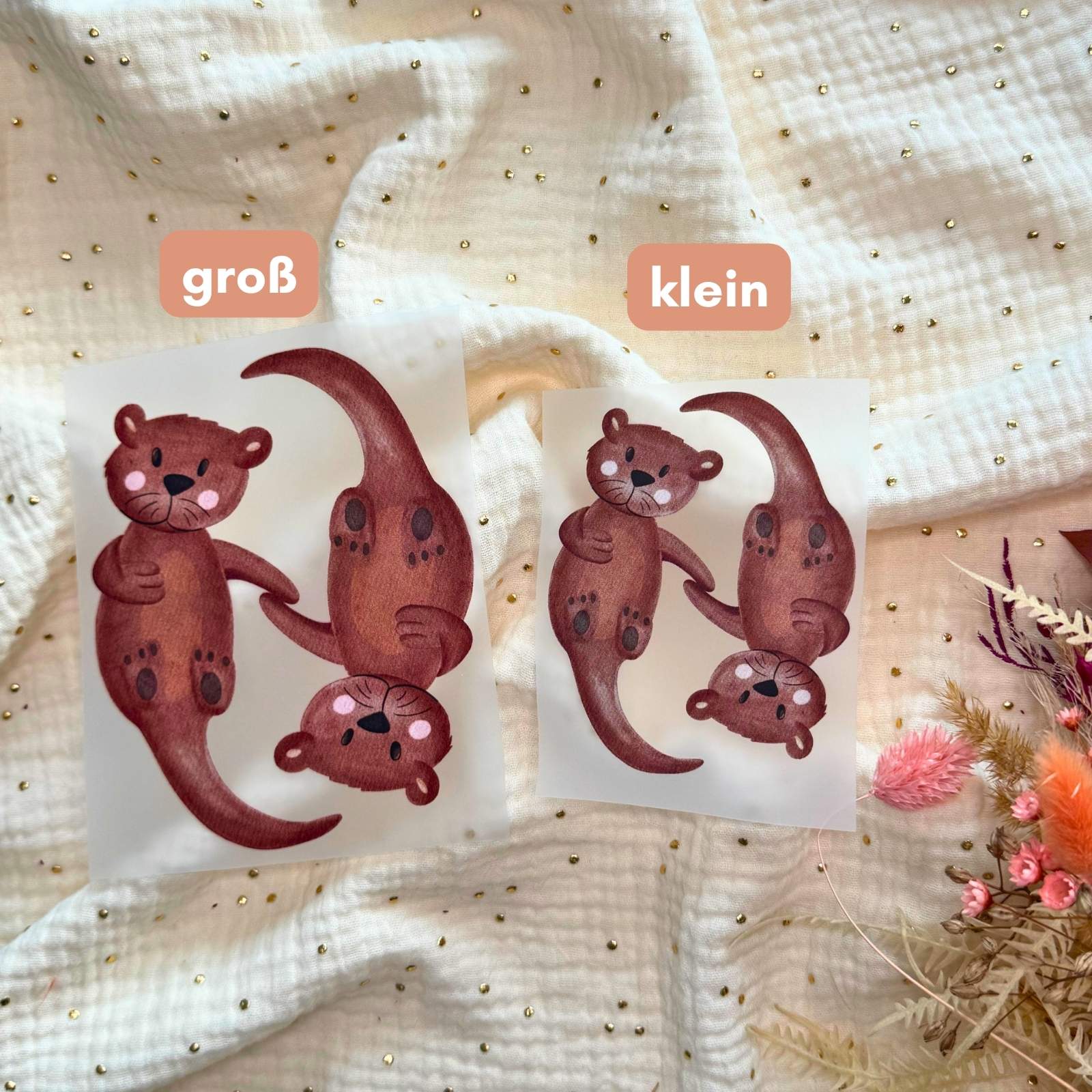 Bügelbild Otter
