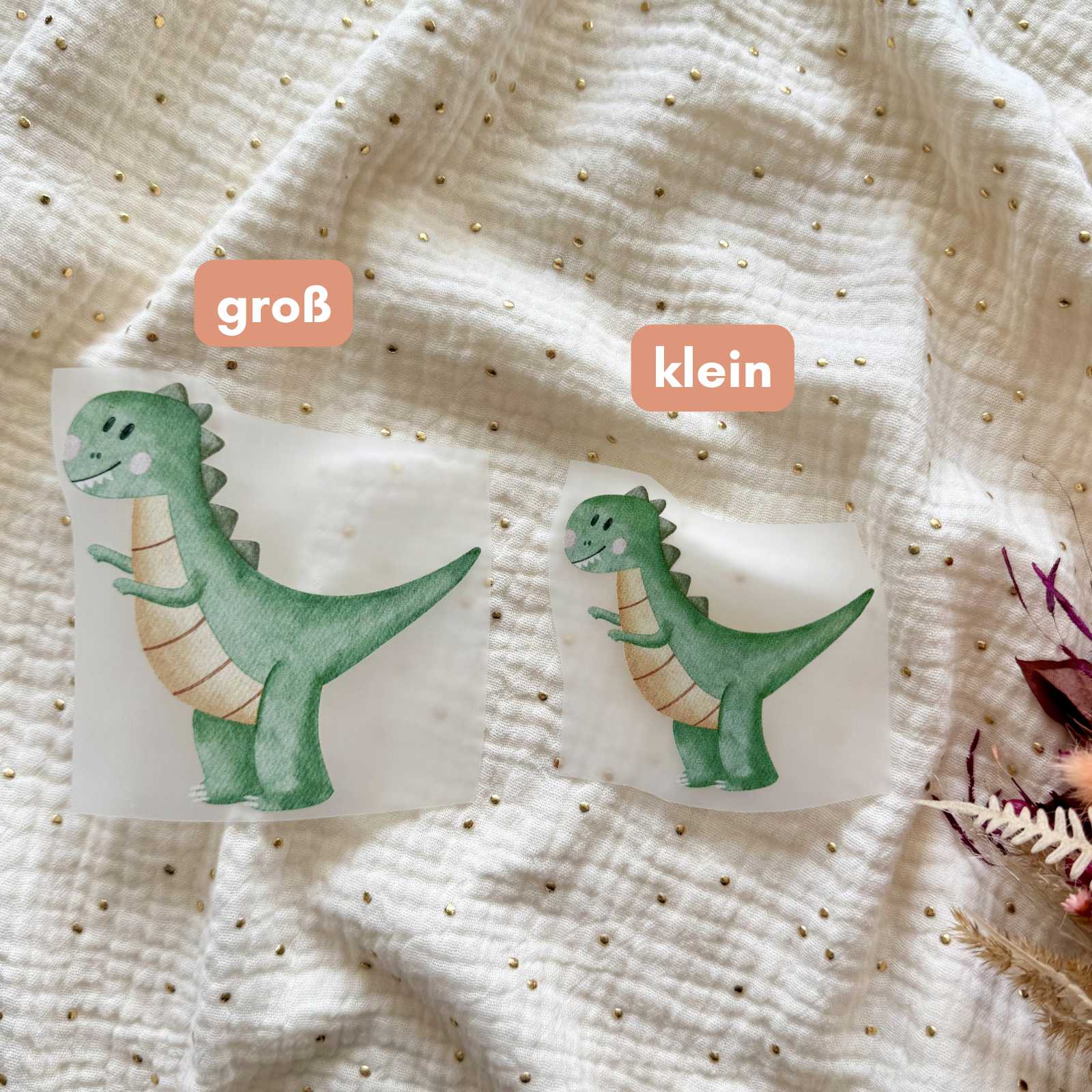Bügelbild Dino