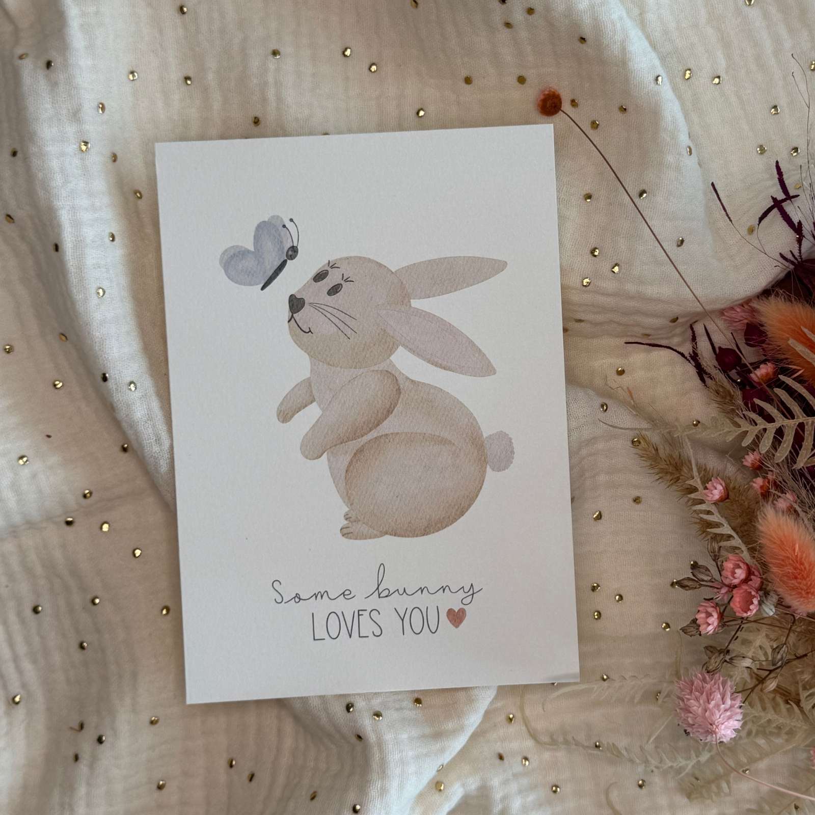 Postkarte Hase Ostern