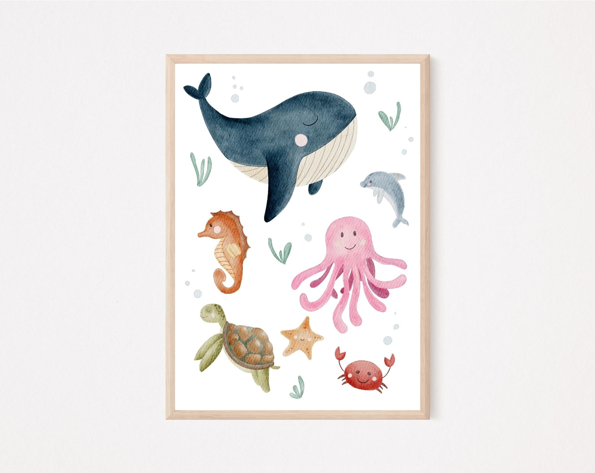 Kinderposter Unterwasser