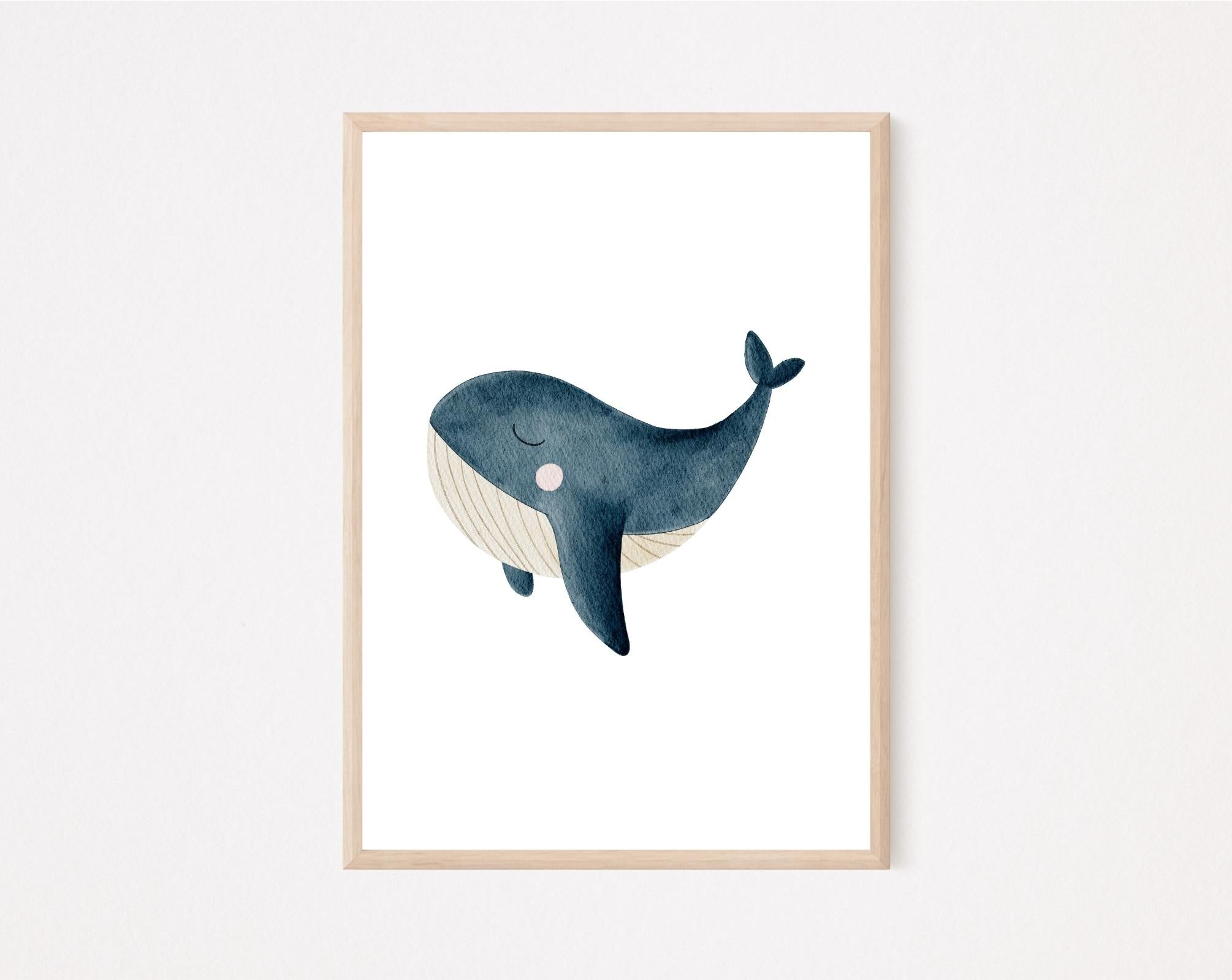 Kinderposter Wal