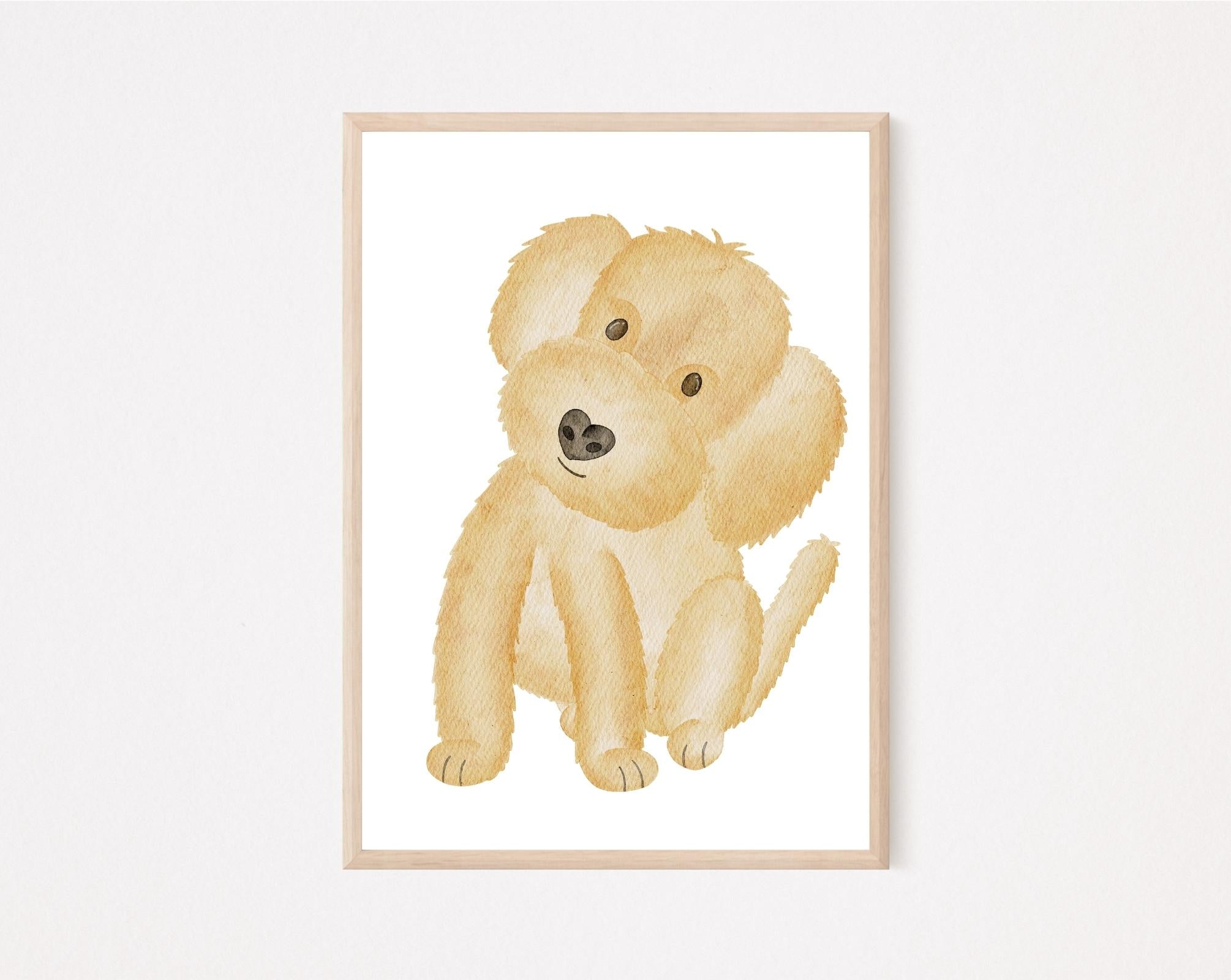 Kinderposter Cockapoo beige