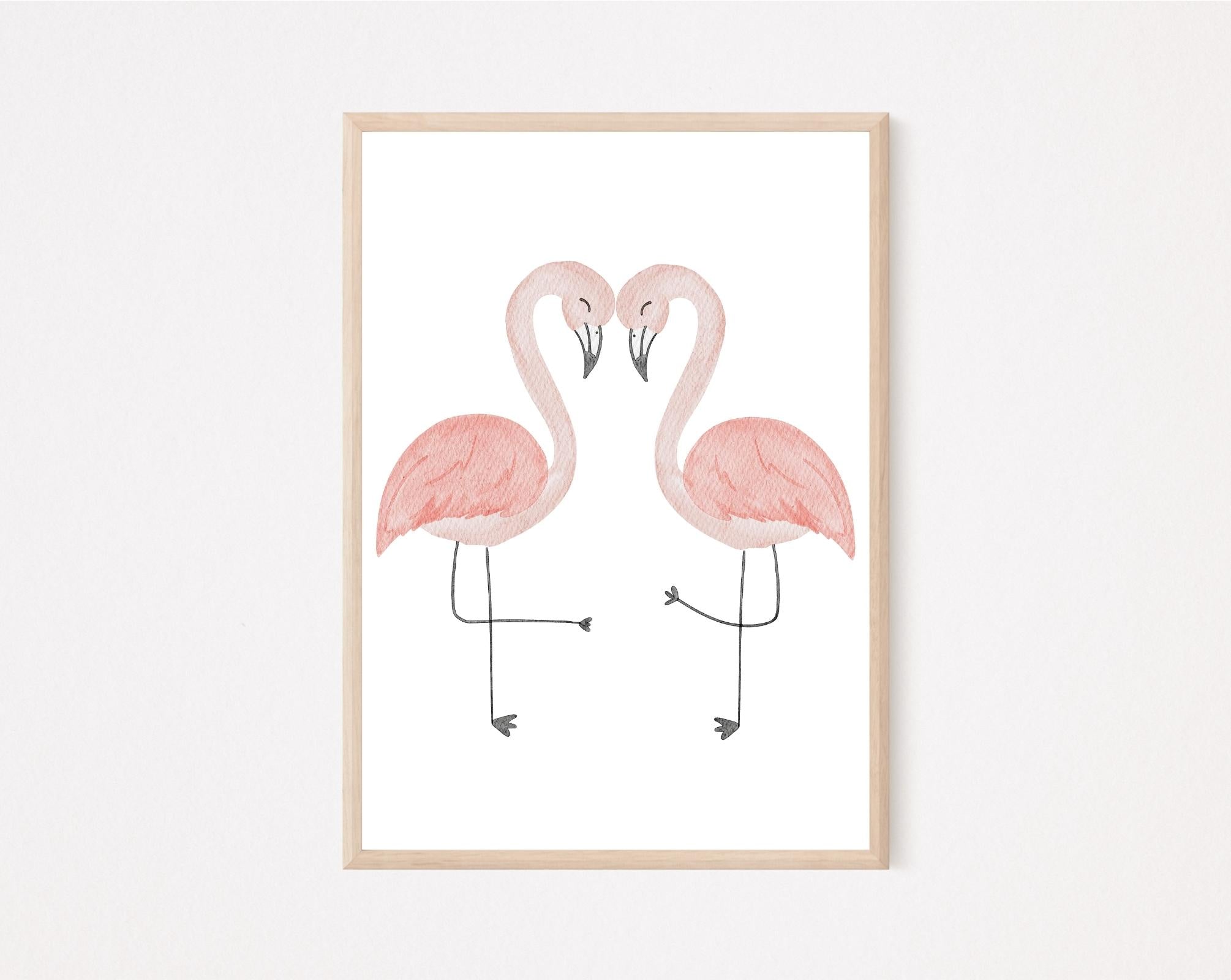 Kinderposter Flamingo