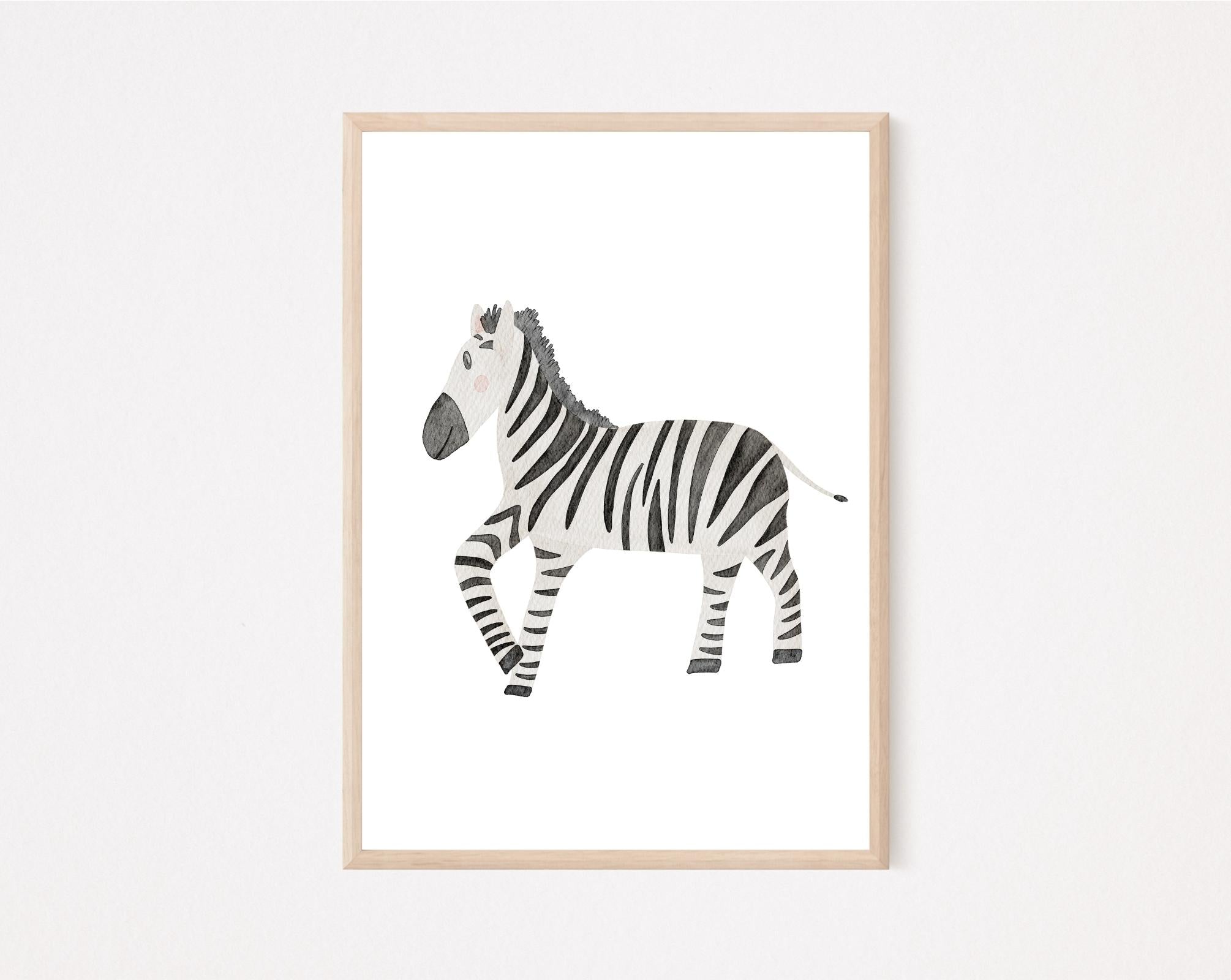 Kinderposter Zebra
