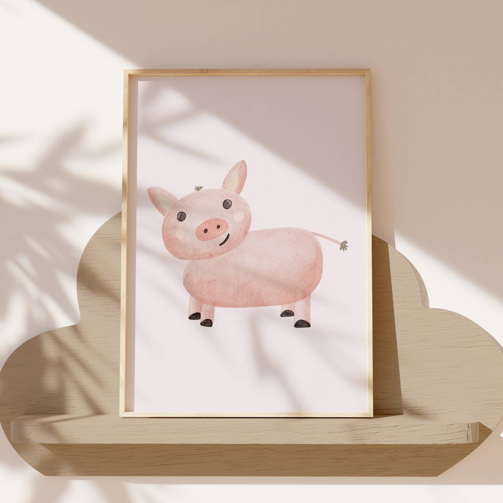 Kinderposter Schwein