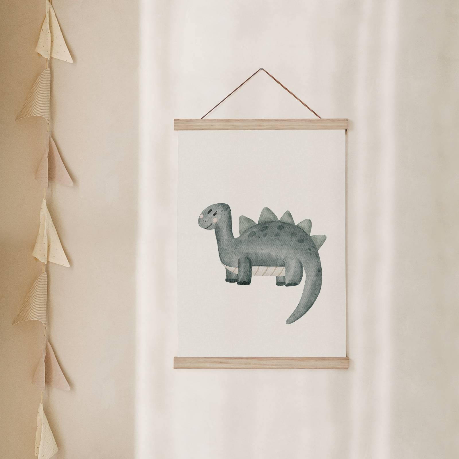 Kinderposter Dinosaurier Stegosaurus