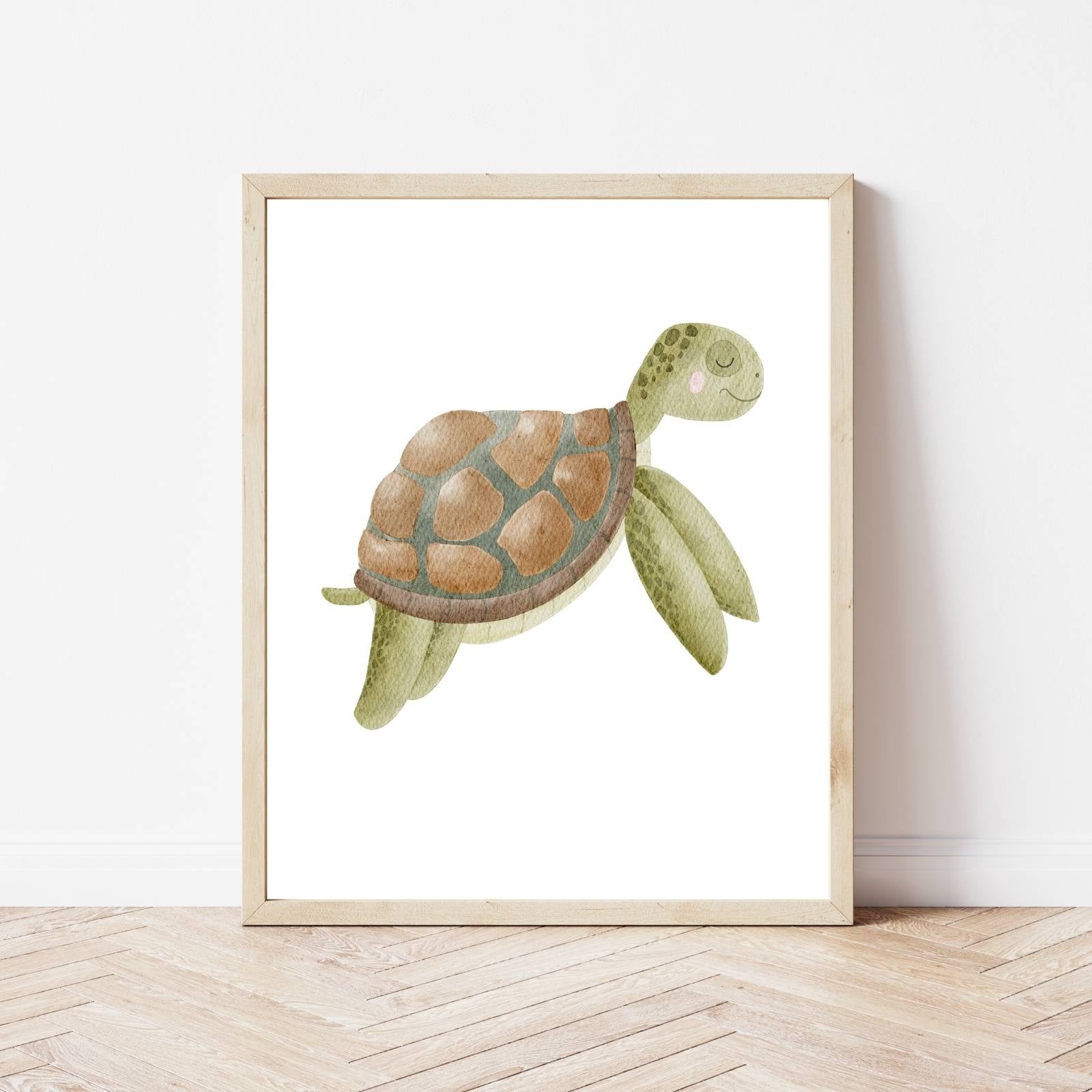 Kinderposter Schildkröte