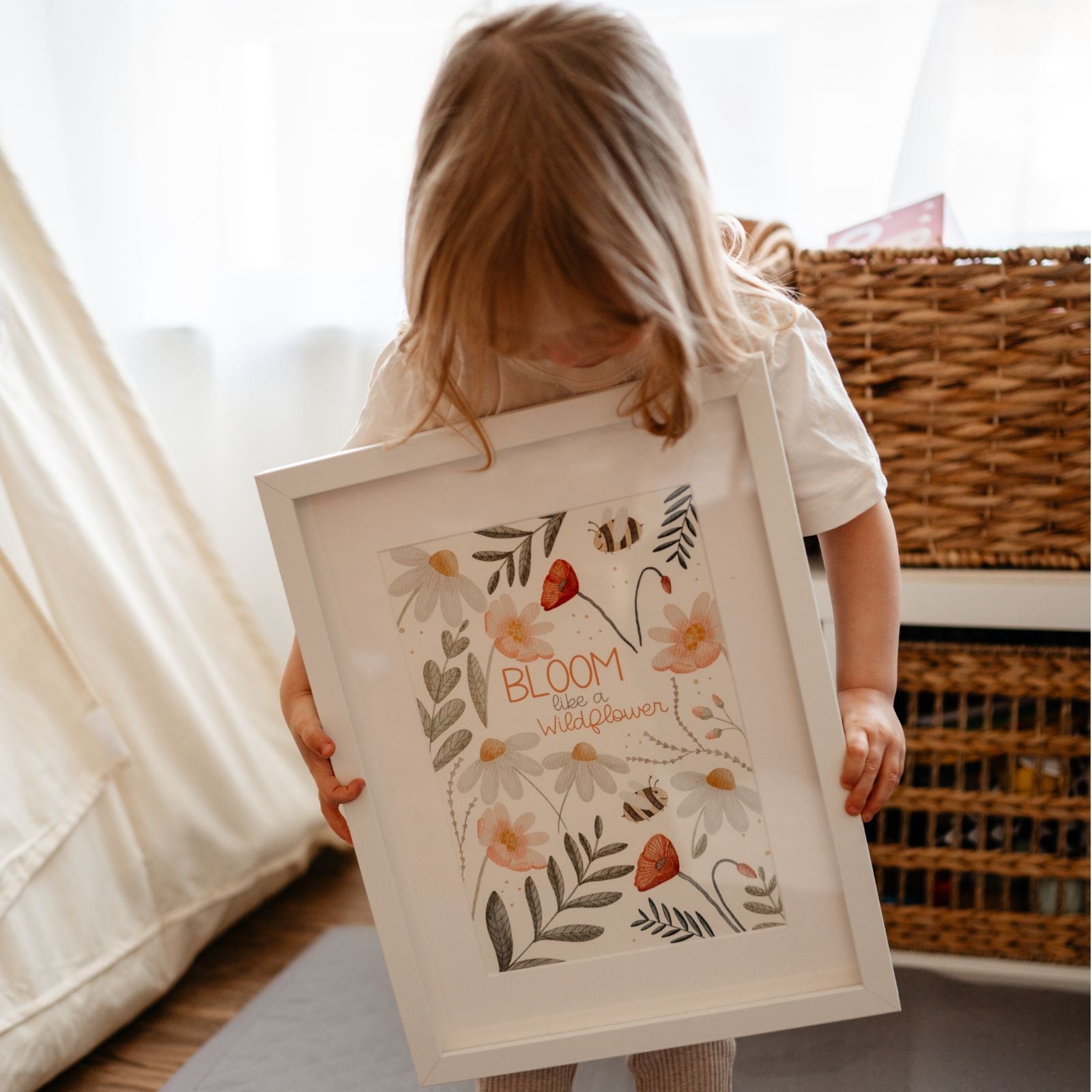 Kinderposter Affirmation Blumen