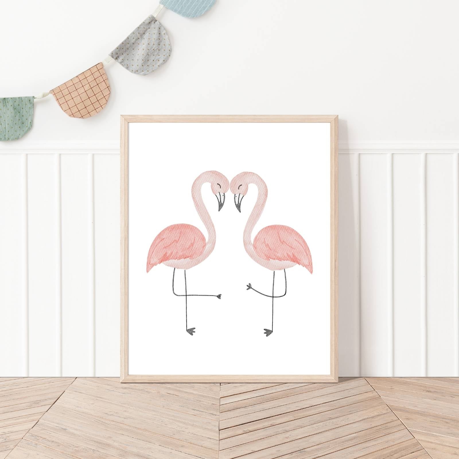 Kinderposter Flamingo