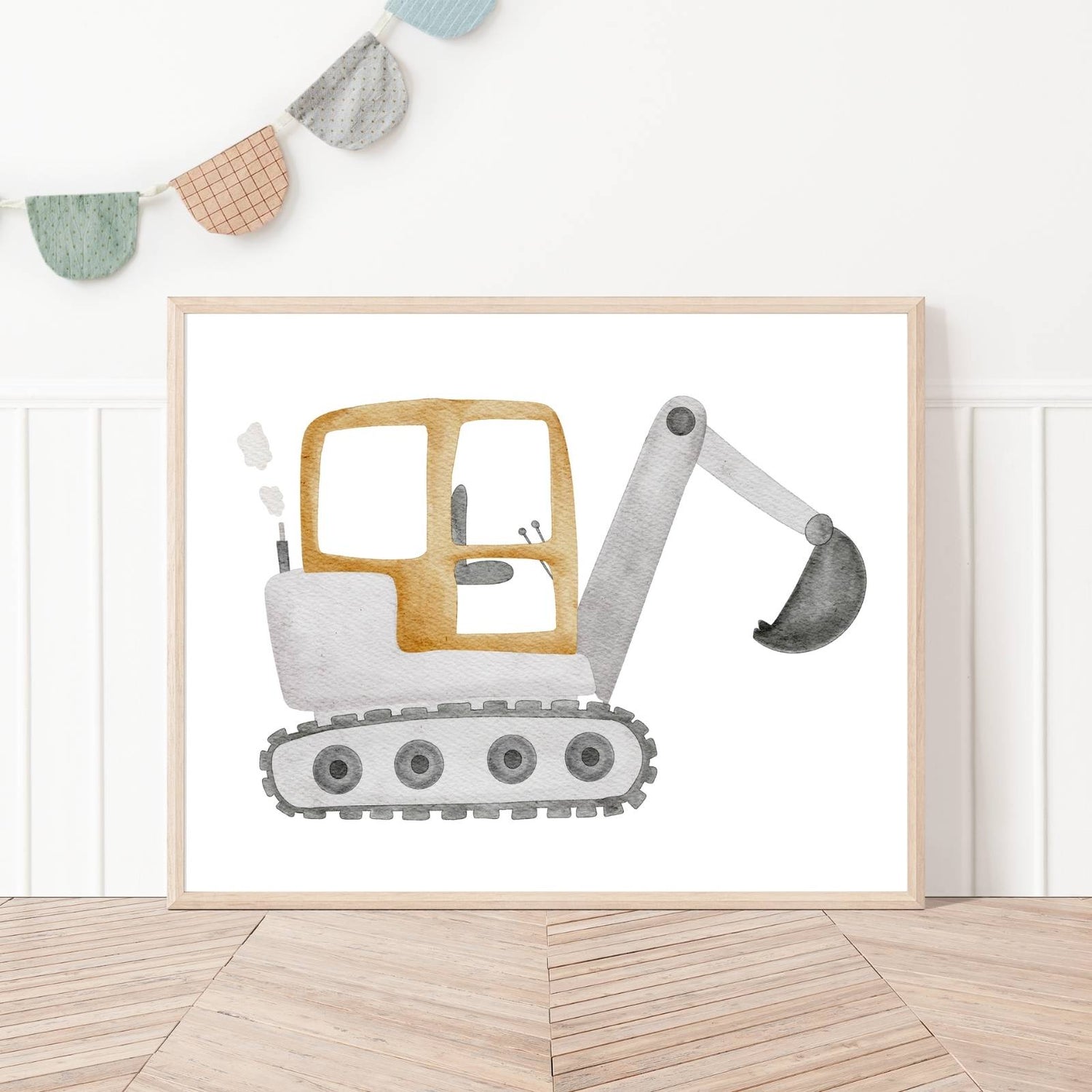Kinderposter Bagger
