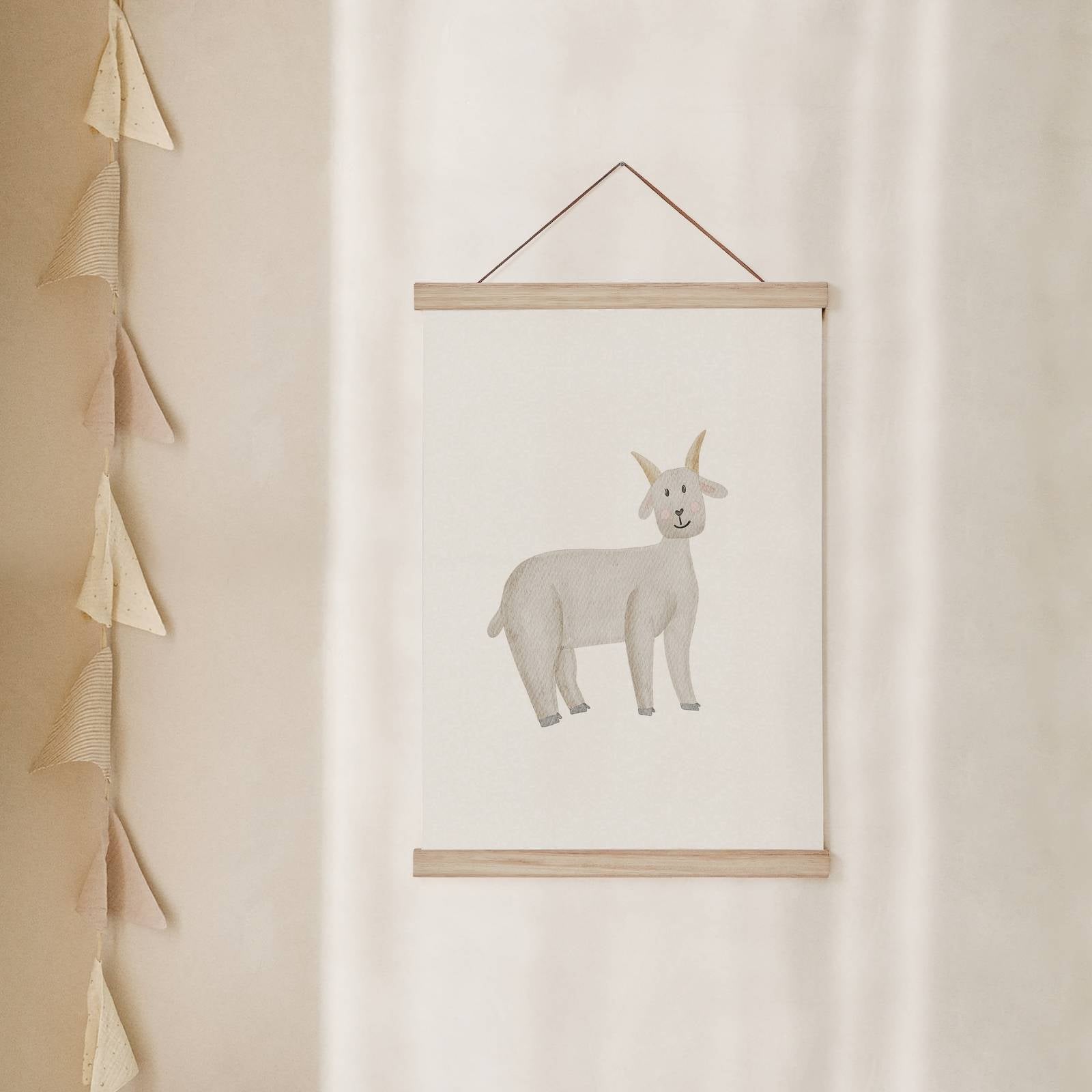 Kinderposter Ziege