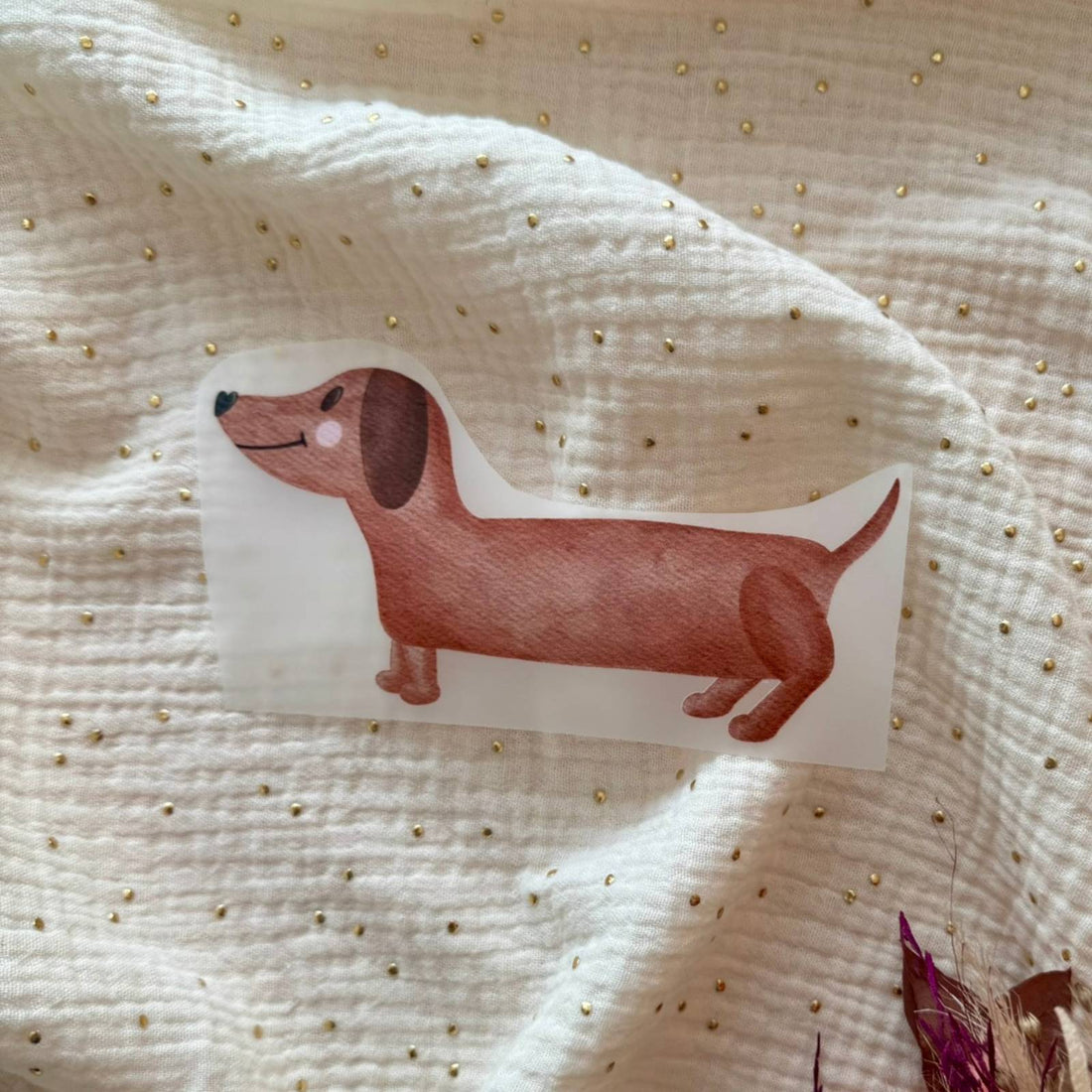 Bügelbild Dackel