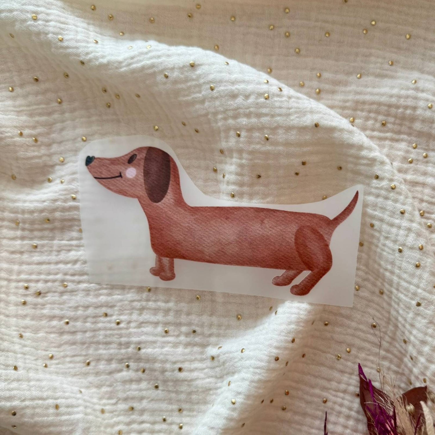 Bügelbild Dackel