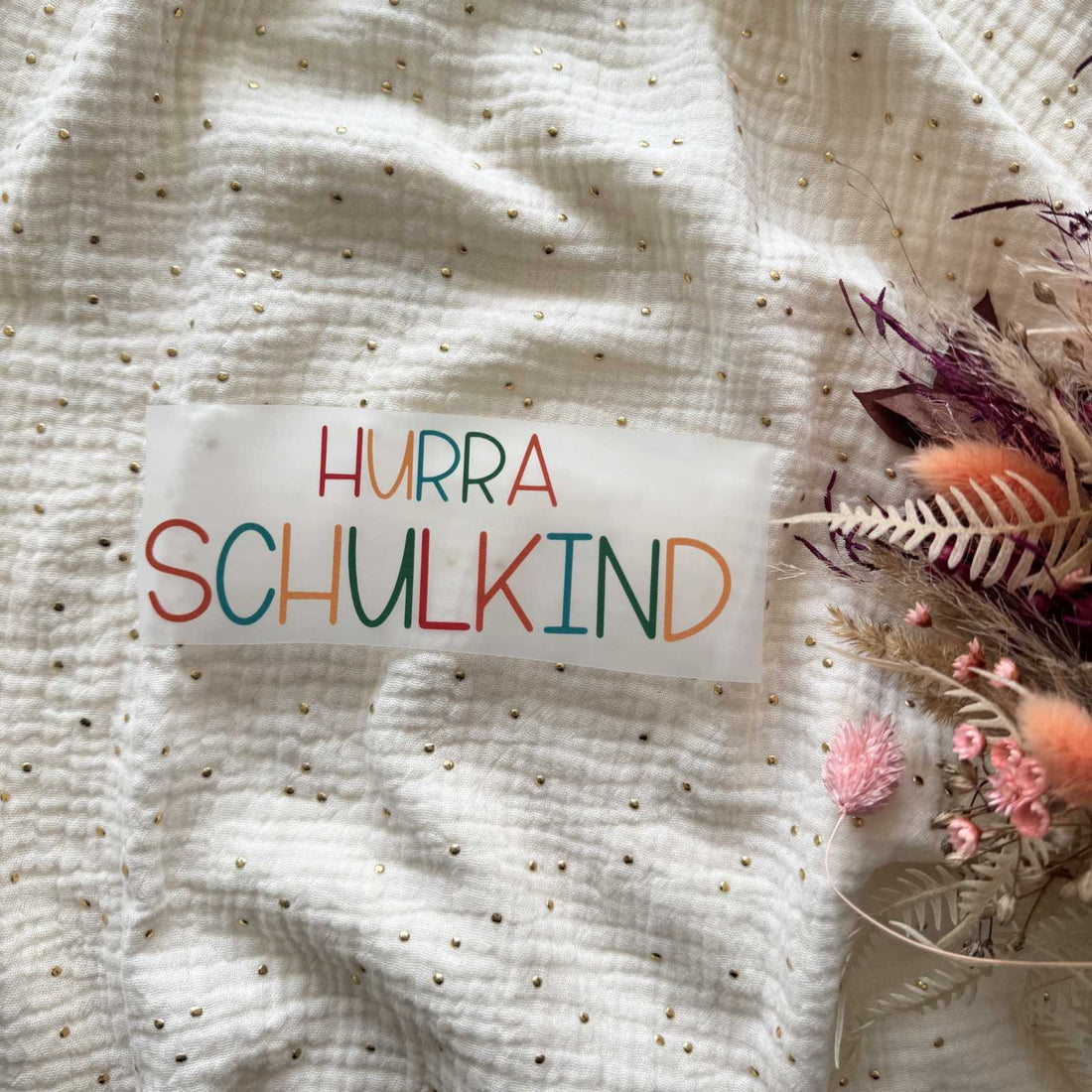 Bügelbild Schulkind