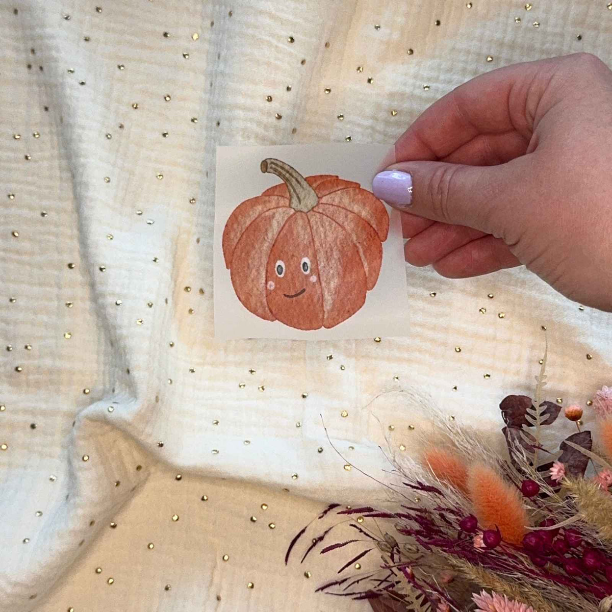 Bügelbild Kürbis