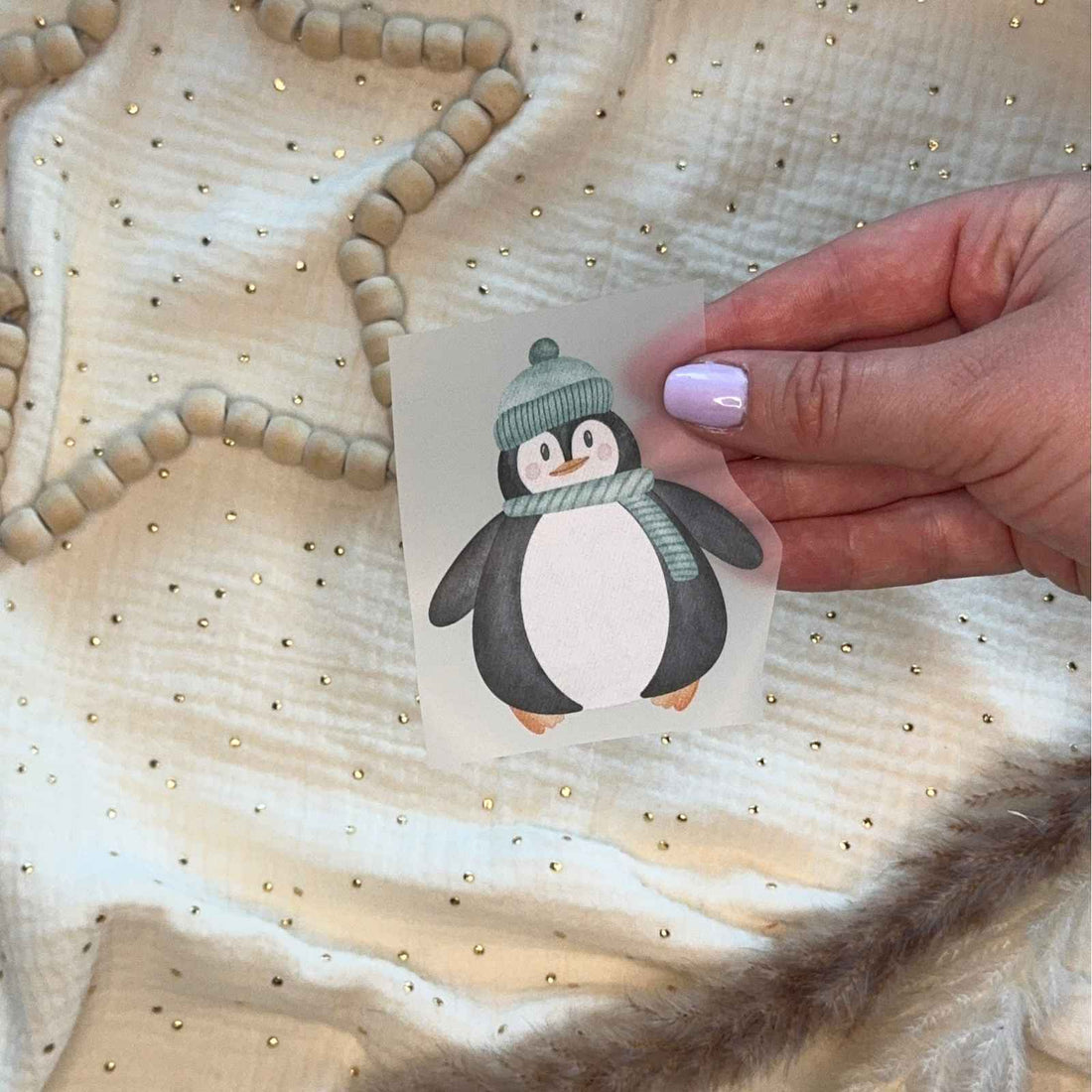 Bügelbild Pinguin