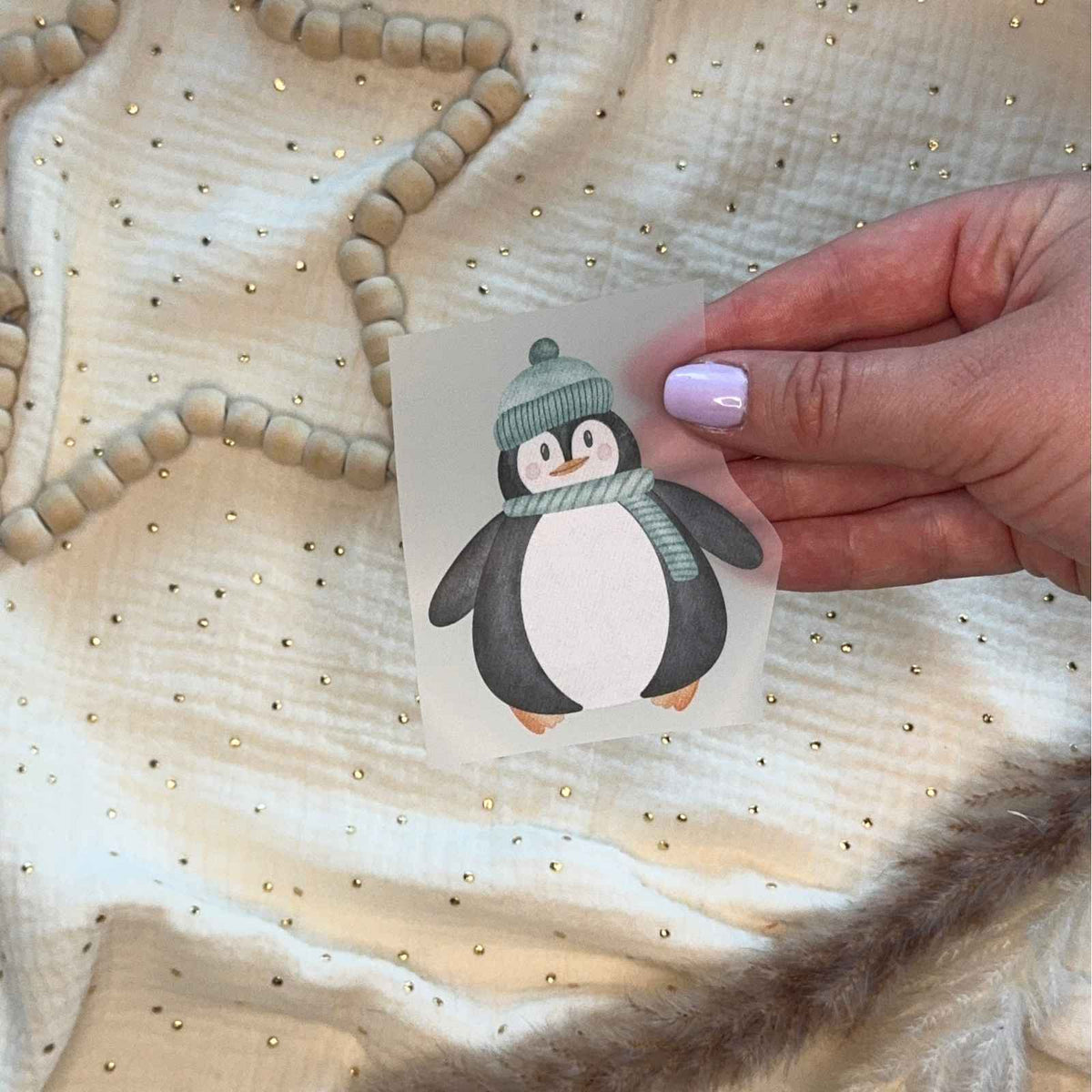 Bügelbild Pinguin