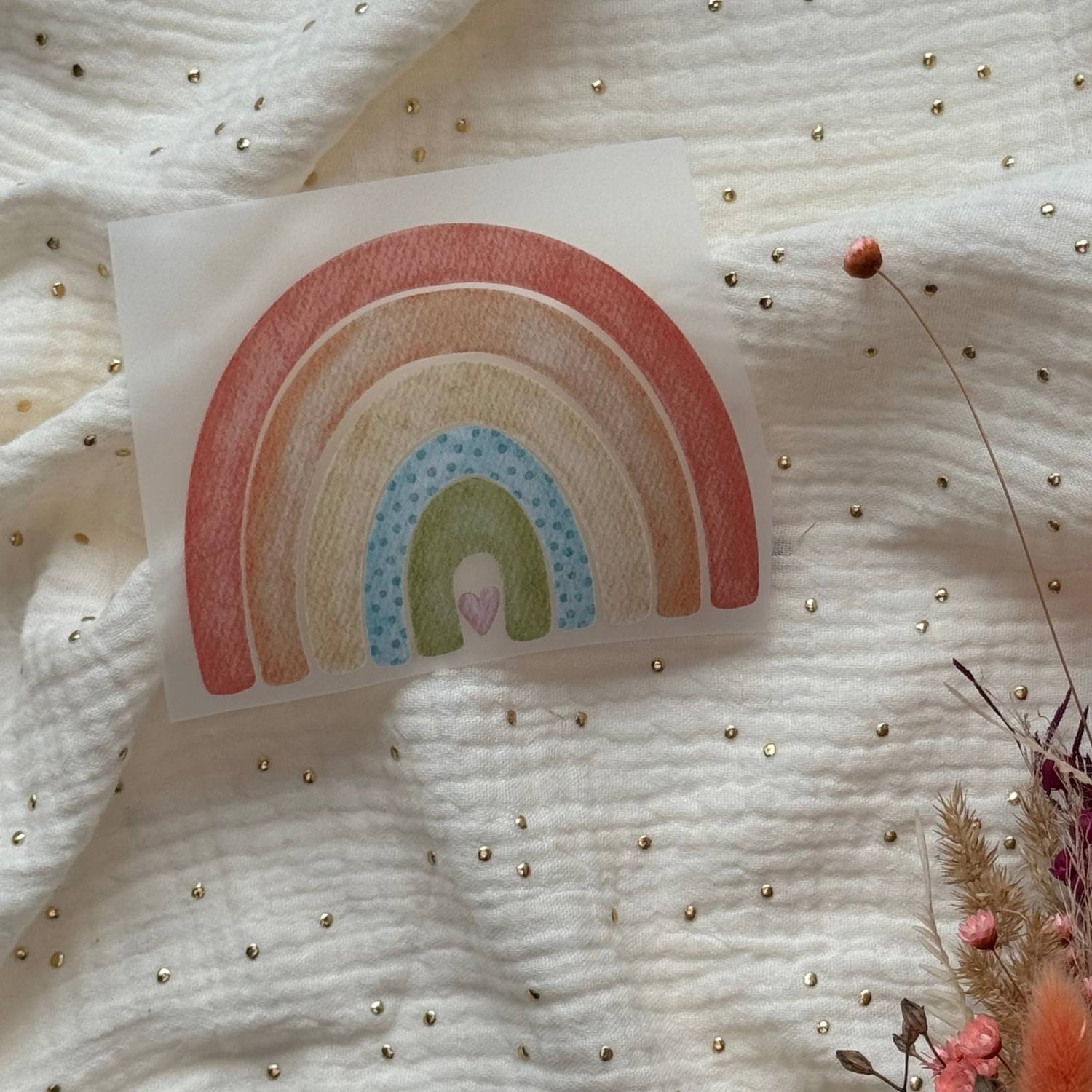 Bügelbild Regenbogen