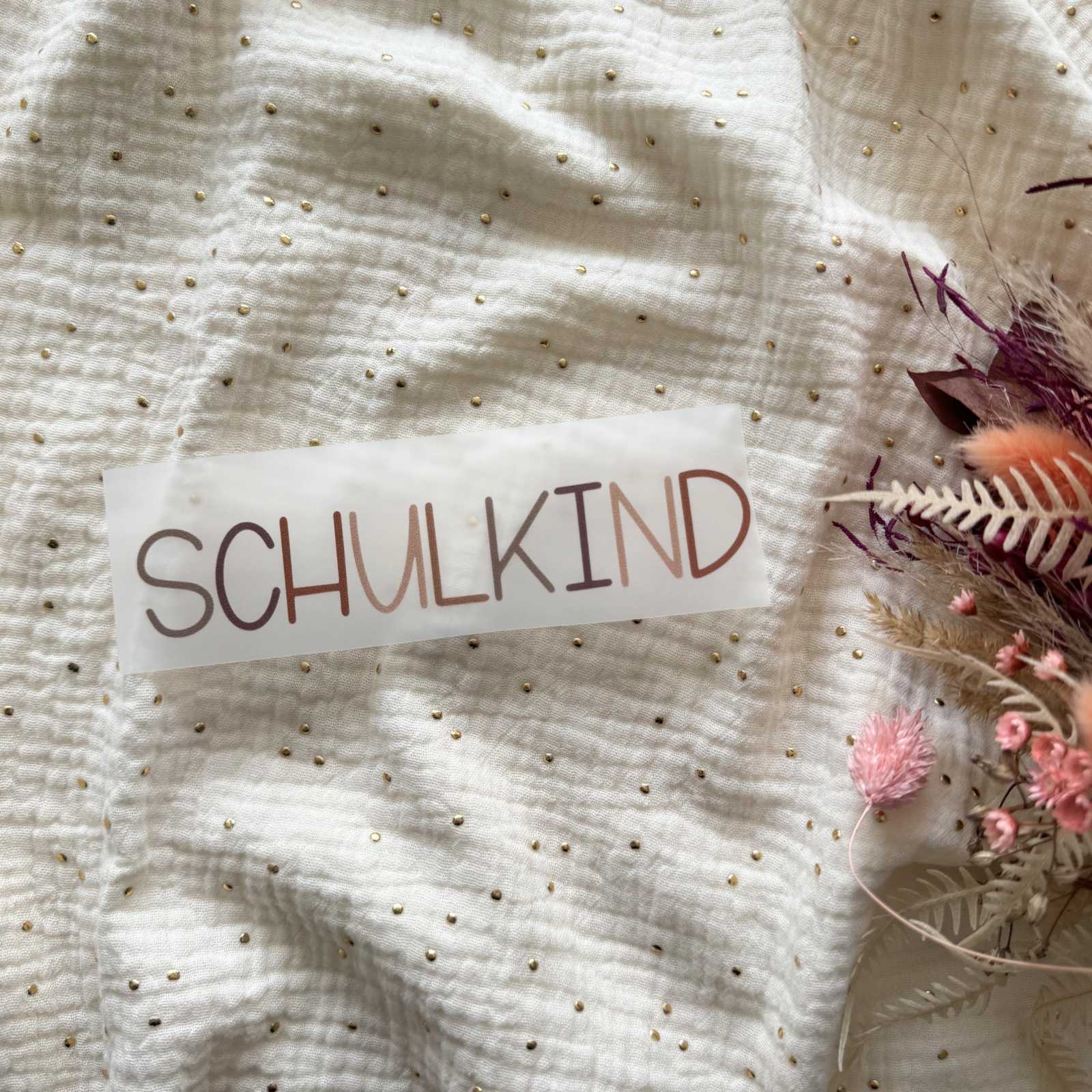Bügelbild Schulkind
