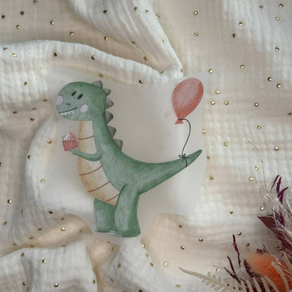 Bügelbild Geburtstag Dino
