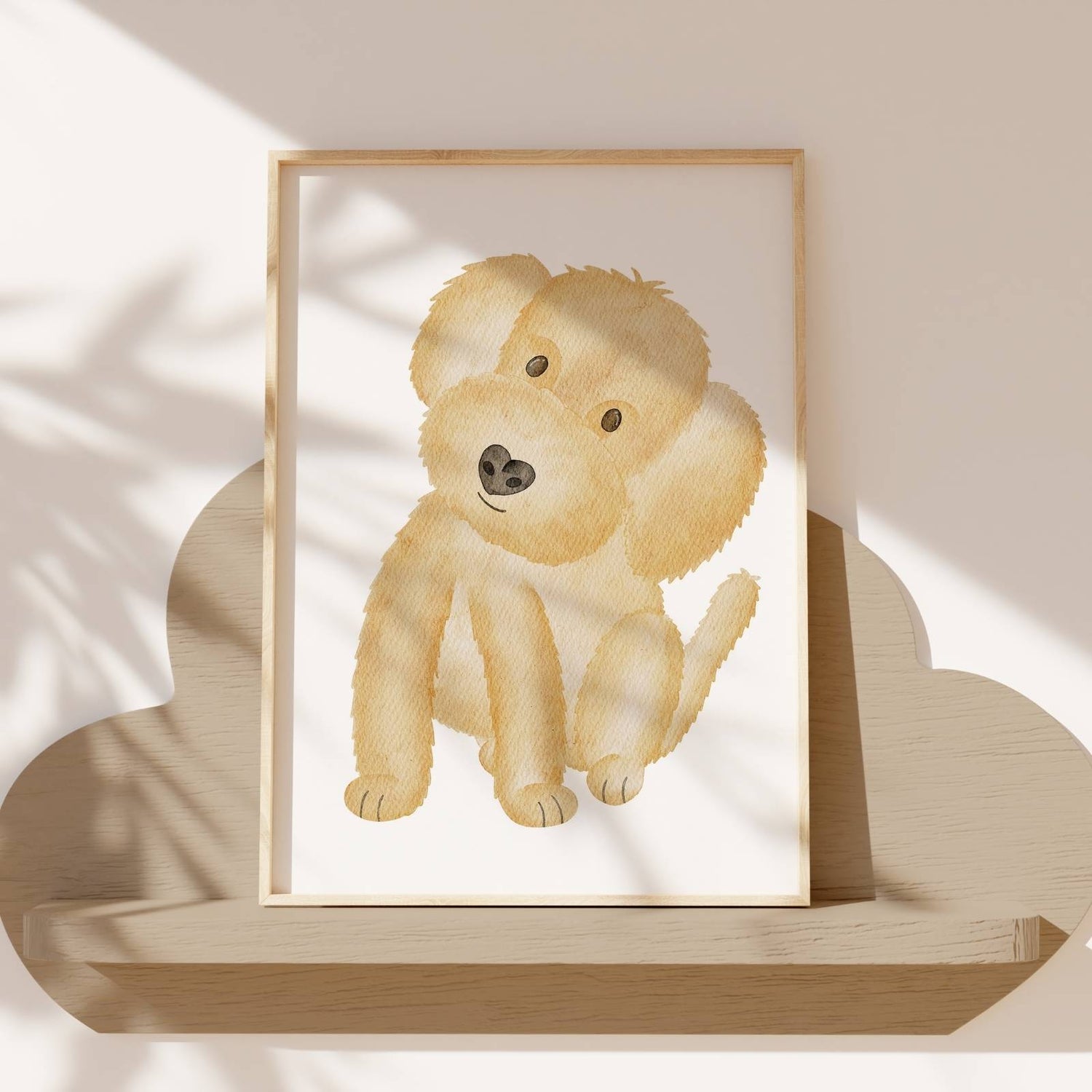 Kinderposter Cockapoo beige