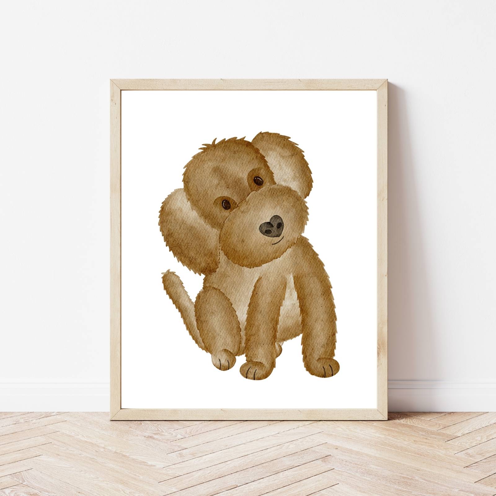 Kinderposter Cockapoo braun