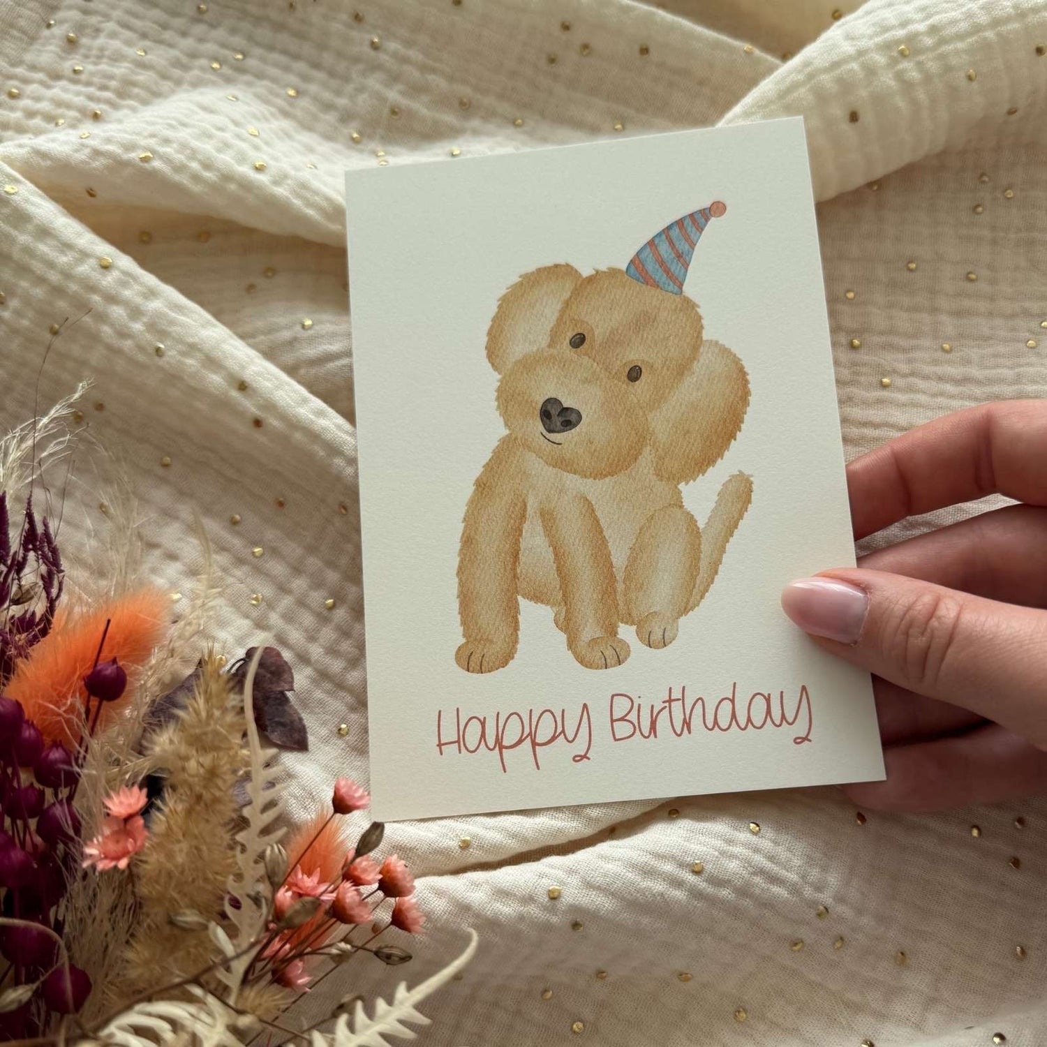 Postkarte Geburtstag Cockapoo