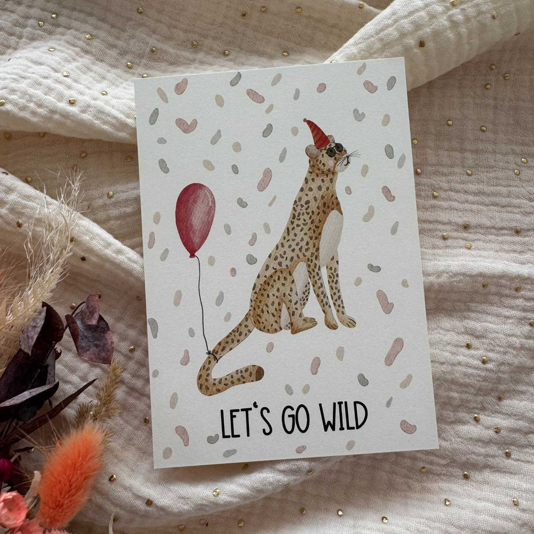 Postkarte Geburtstag Leo