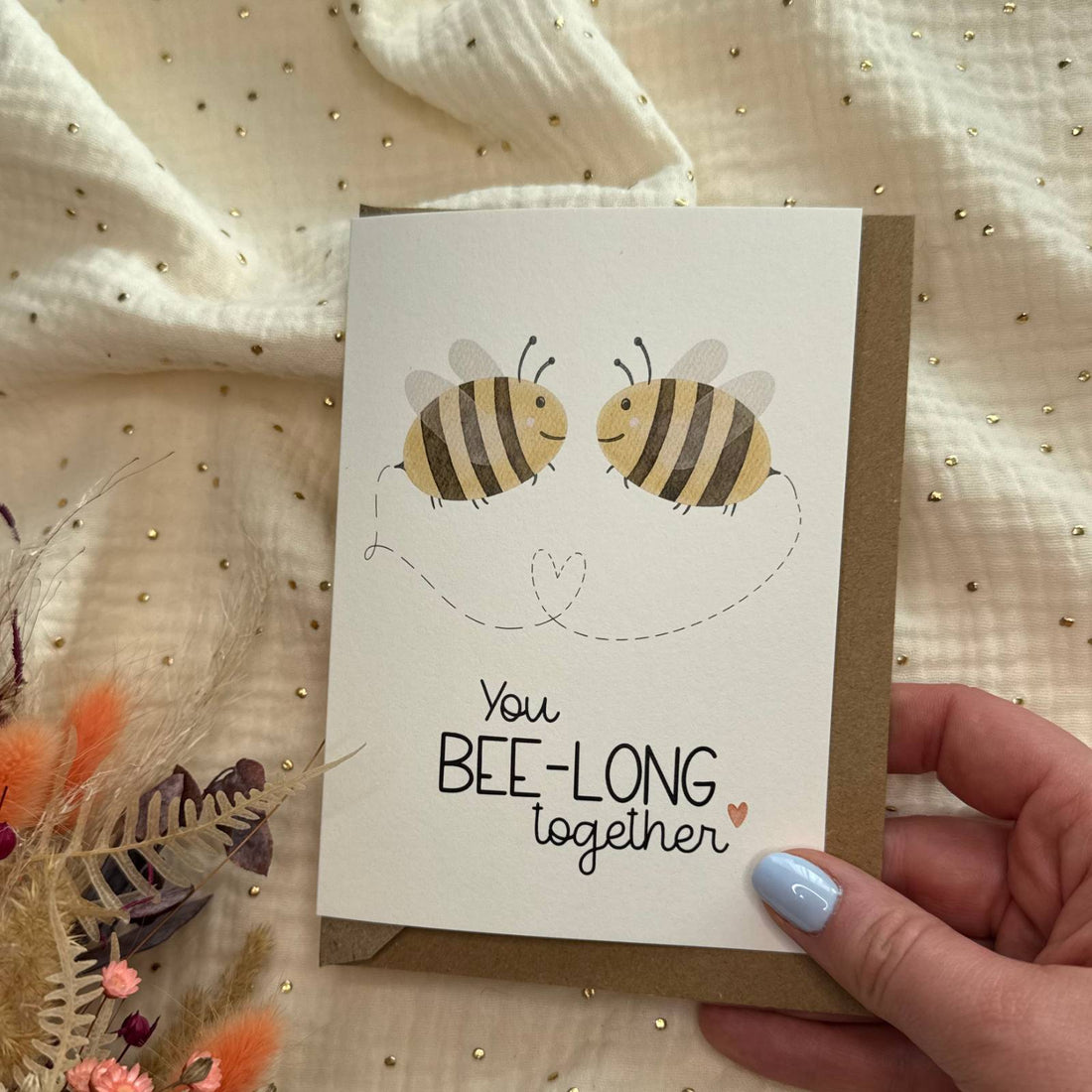 Hochzeitskarte Bienen