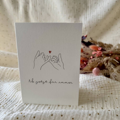 Hochzeitskarte Pinky Promise
