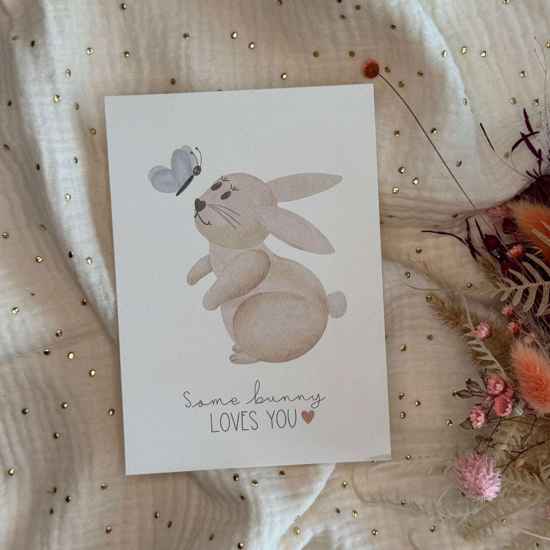 Postkarte Hase Ostern