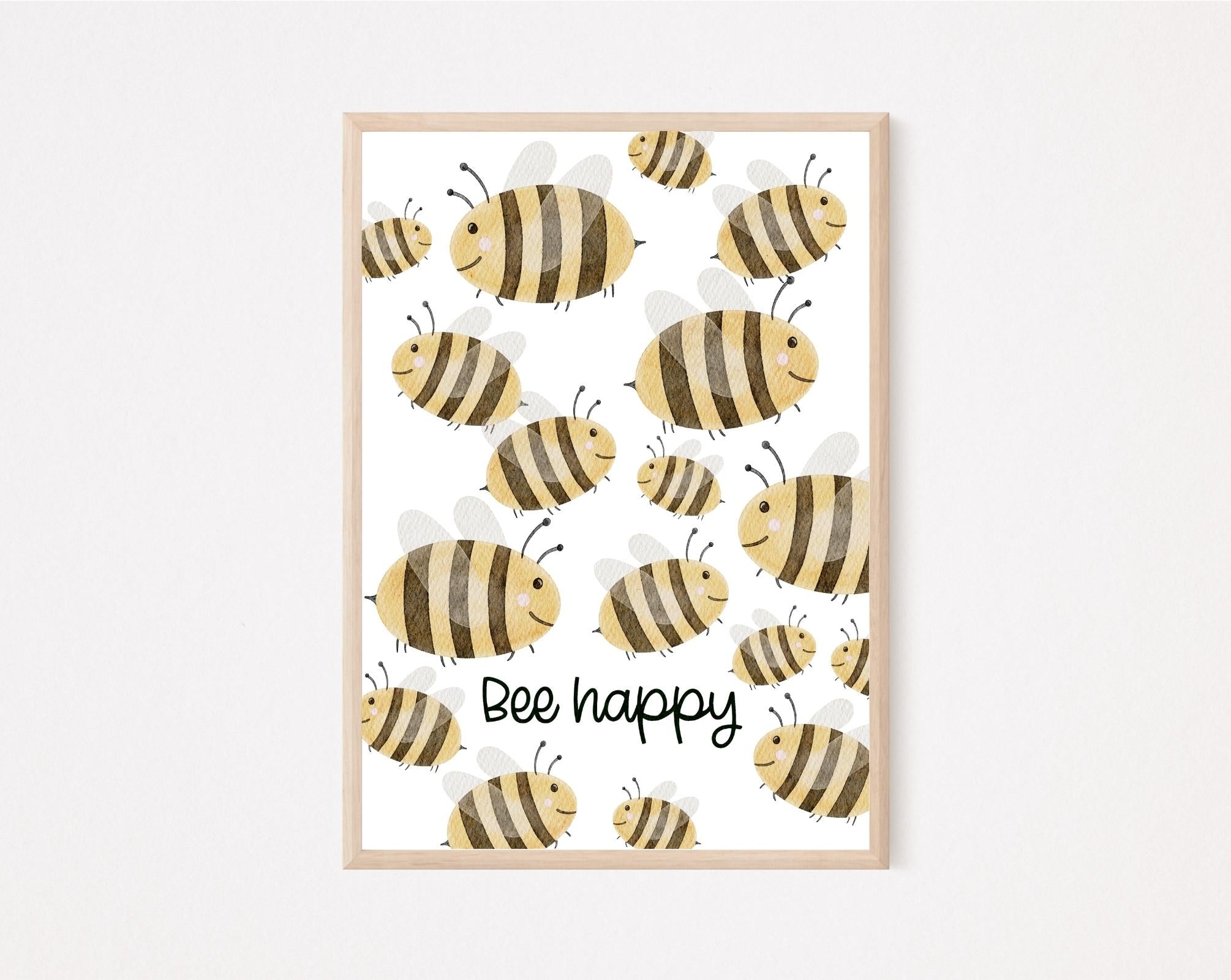 Kinderposter Affirmation Bienen