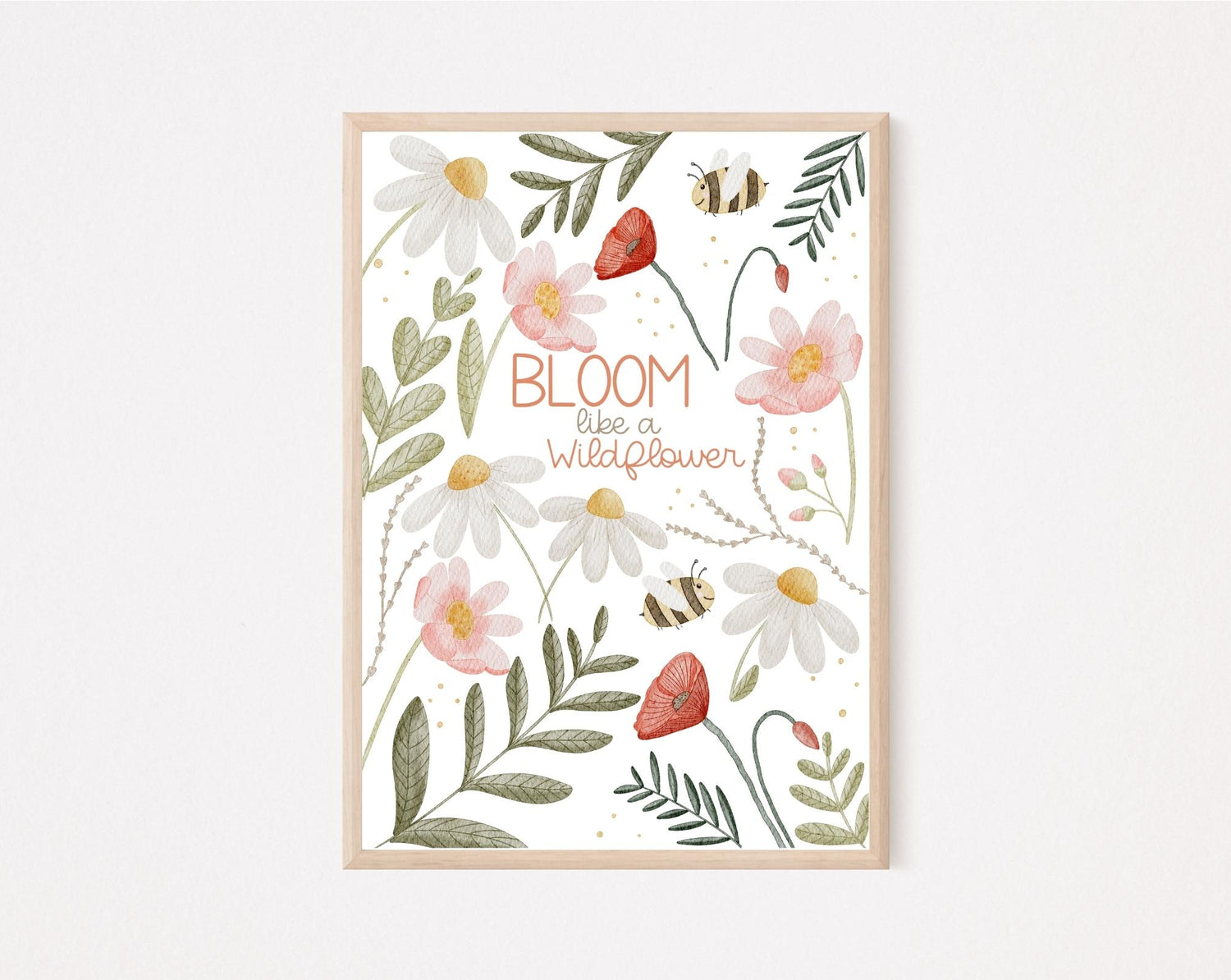 Kinderposter Affirmation Blumen