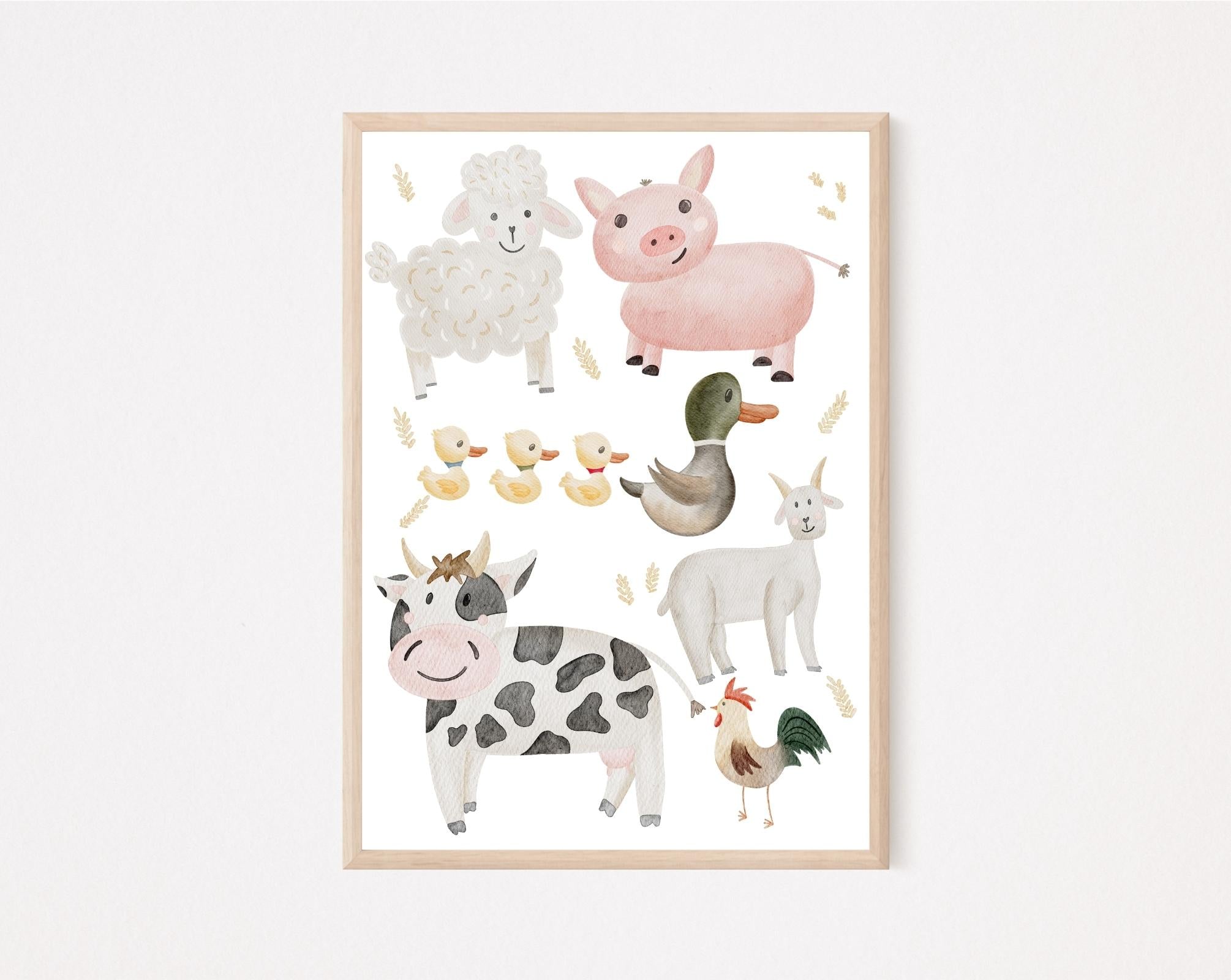 Kinderposter Bauernhof