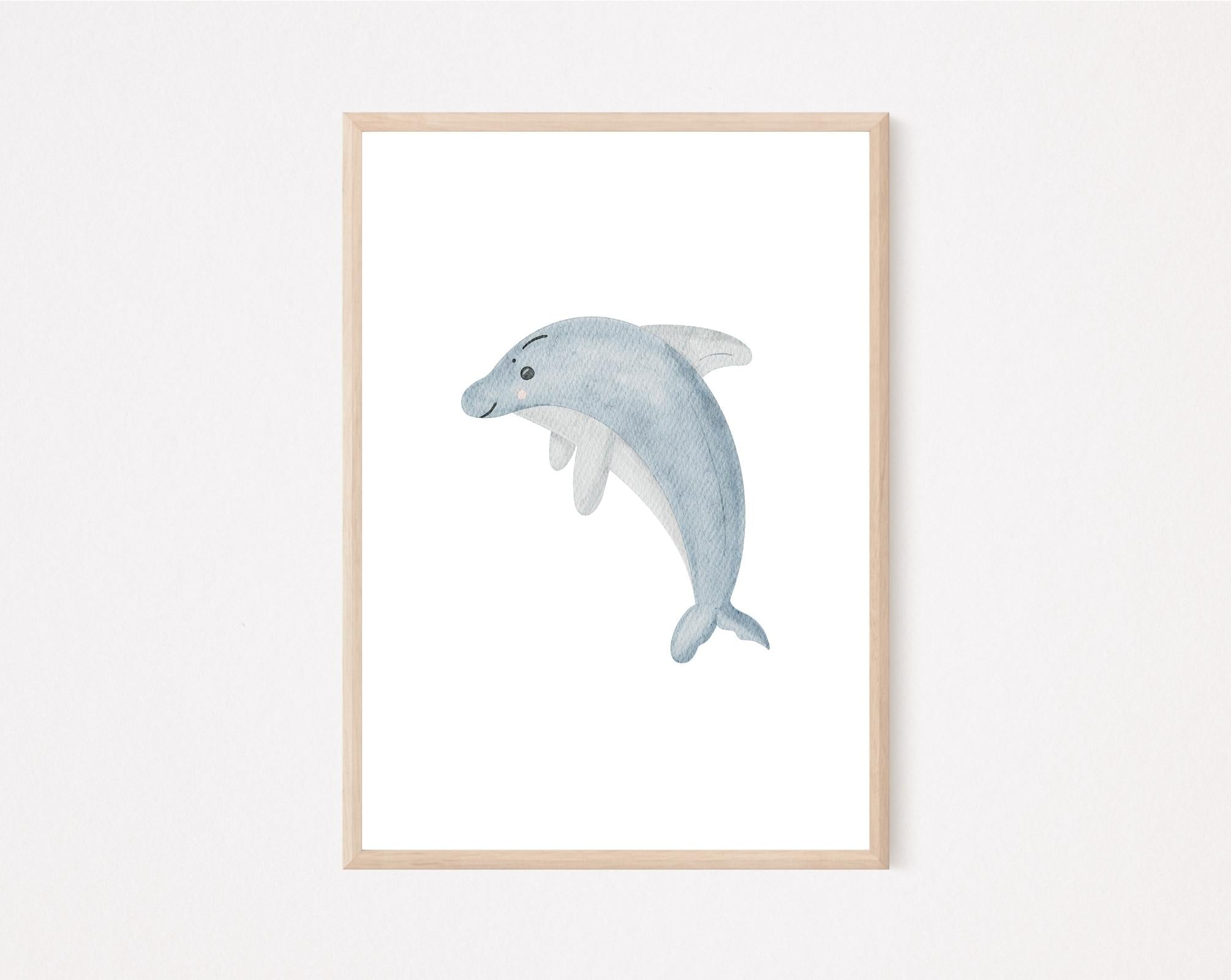 Kinderposter Delfin
