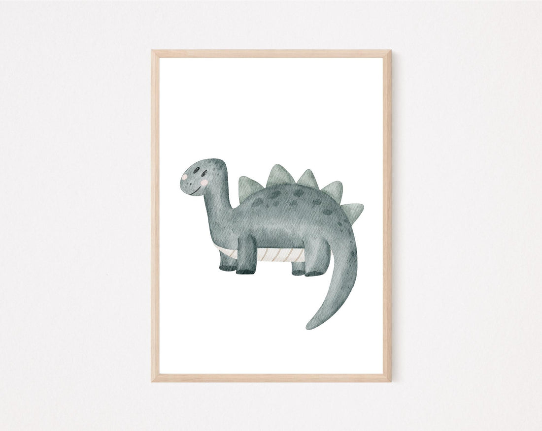 Kinderposter Dinosaurier Stegosaurus