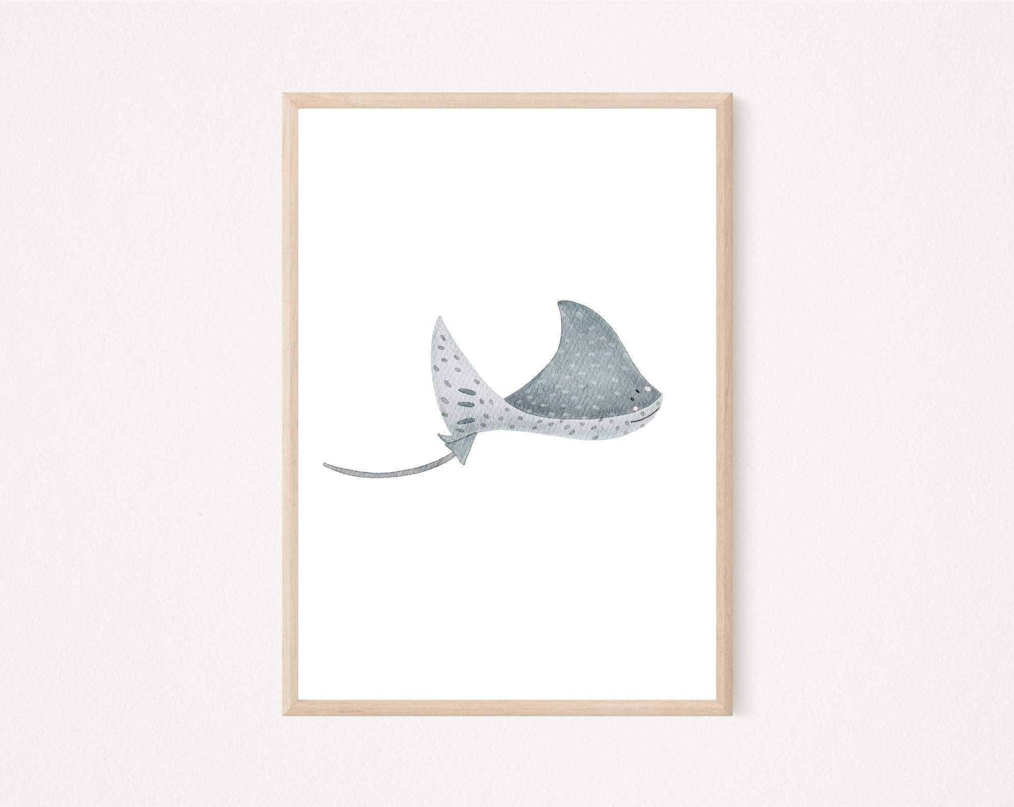 Kinderposter Rochen