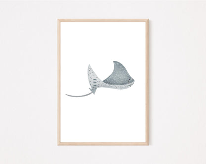 Kinderposter Rochen