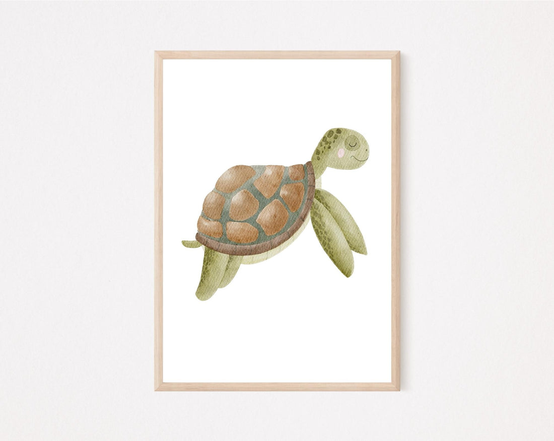 Kinderposter Schildkröte