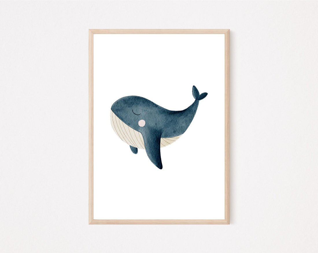 Kinderposter Wal