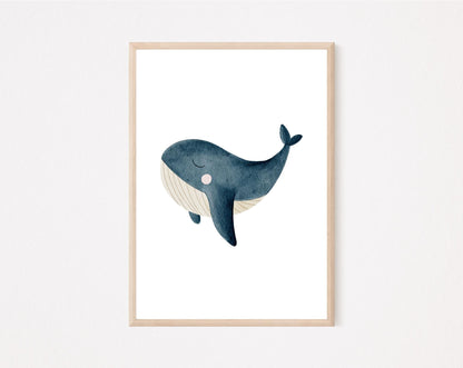 Kinderposter Wal