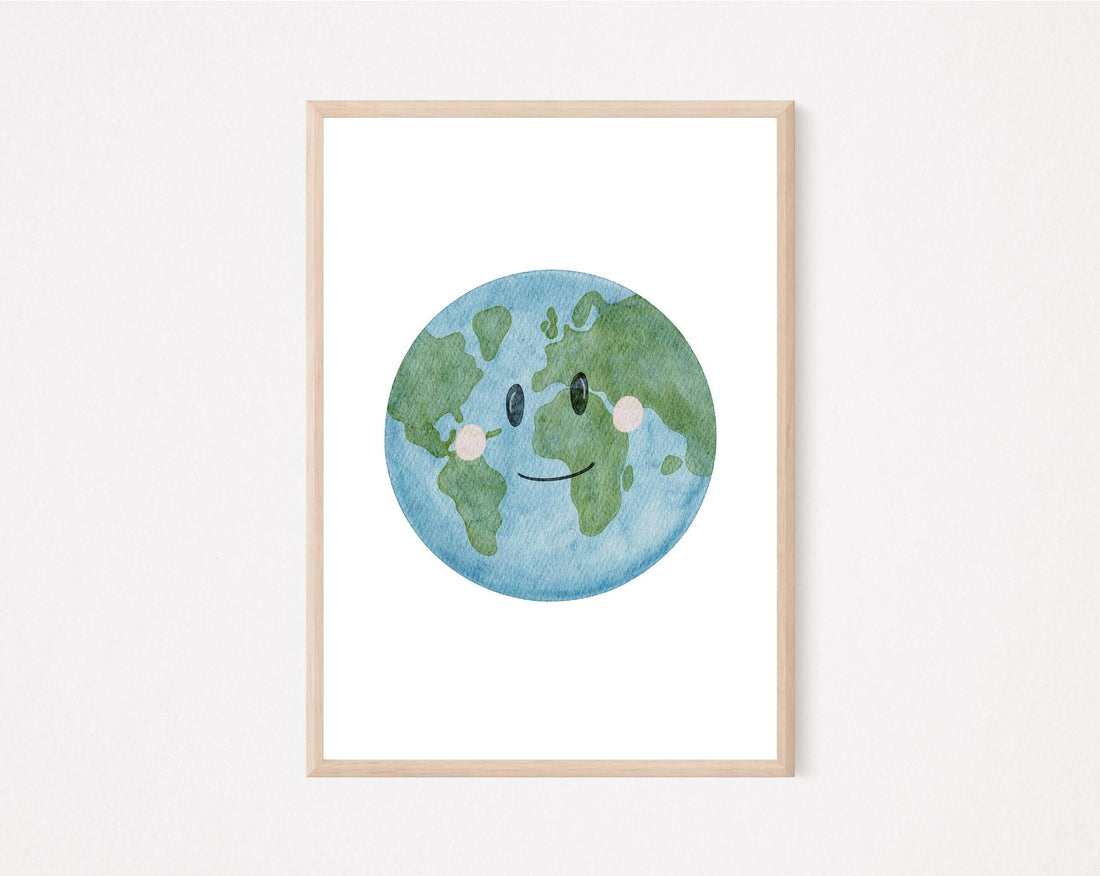 Kinderposter Weltkugel