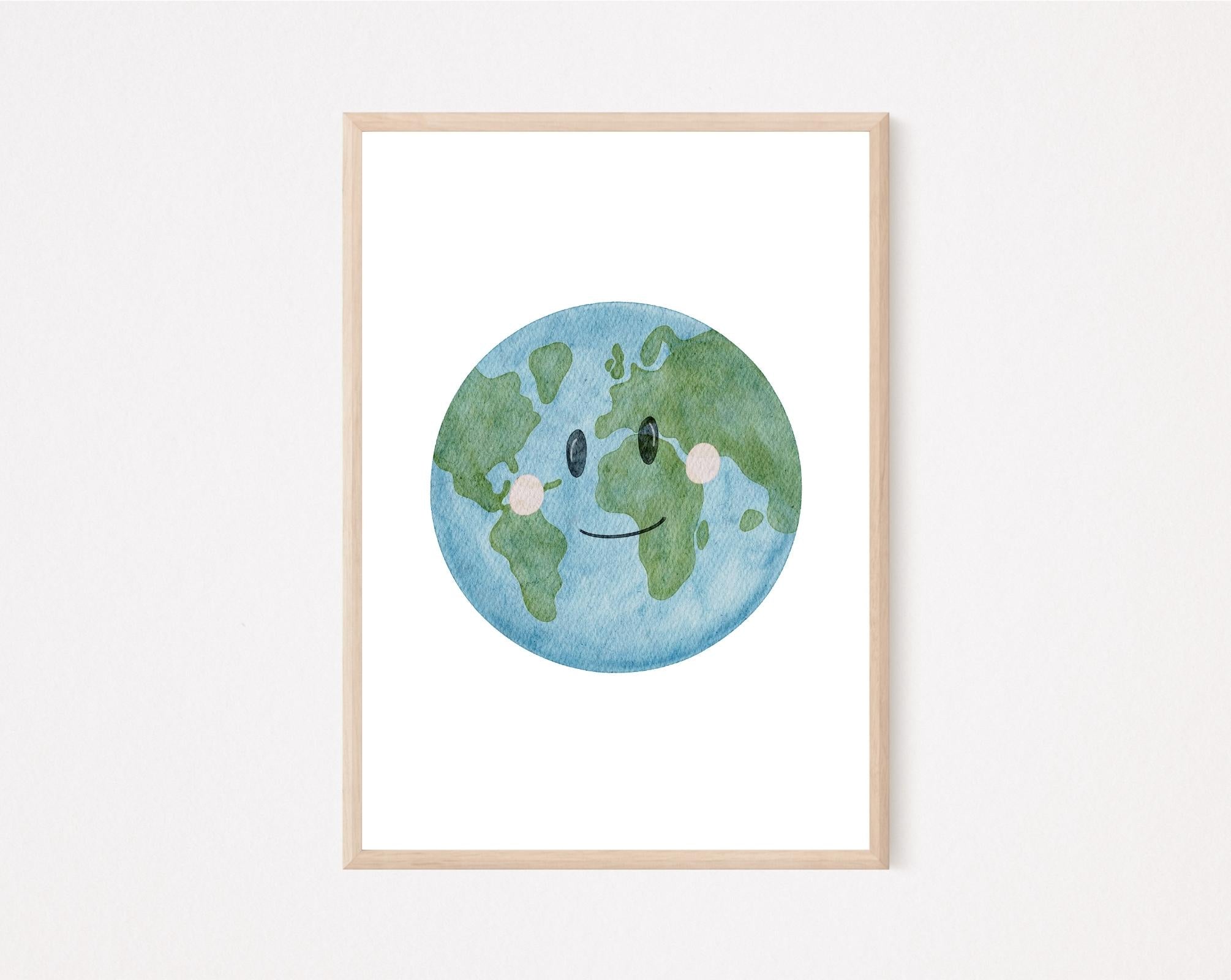 Kinderposter Weltkugel
