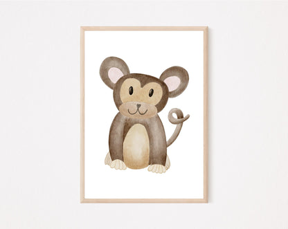 Kinderposter Affe