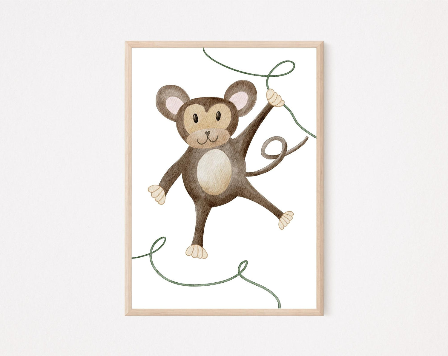 Kinderposter Affe Liane