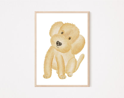 Kinderposter Cockapoo beige