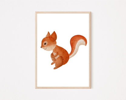 Kinderposter Eichhörnchen